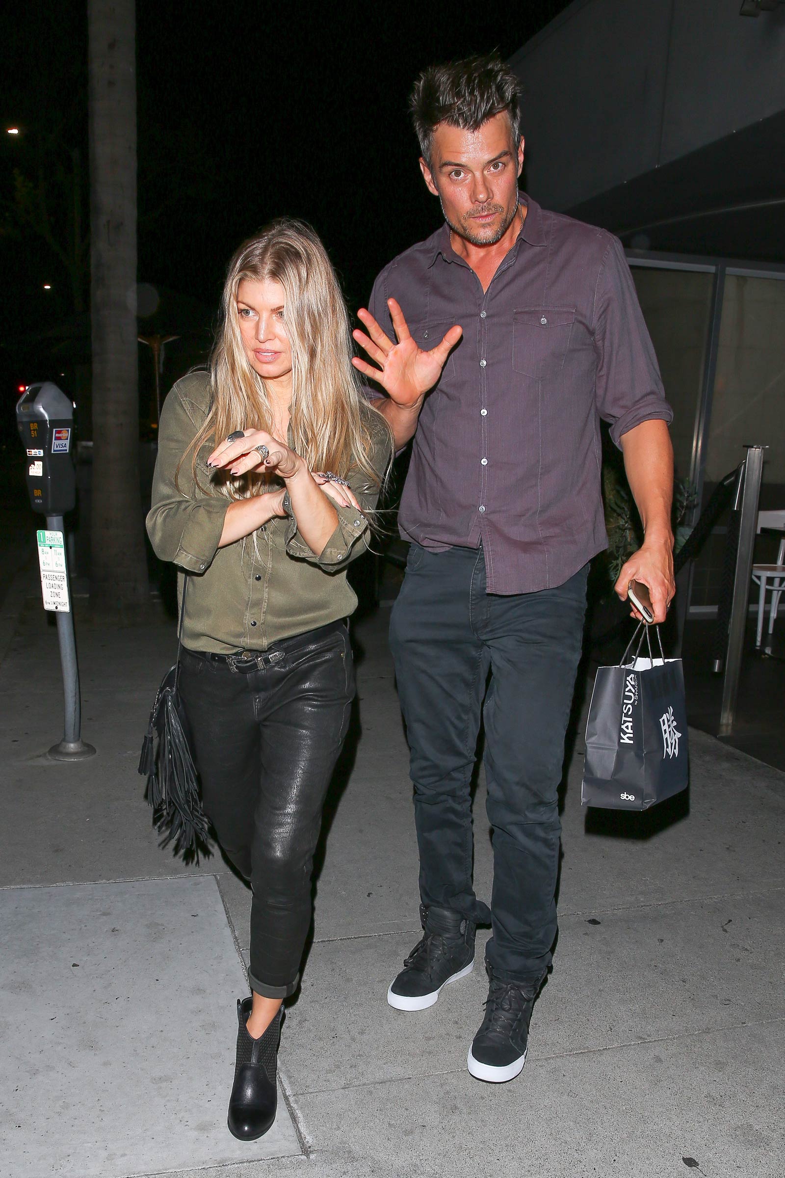 Fergie at Katsuya restaurant in Brentwood