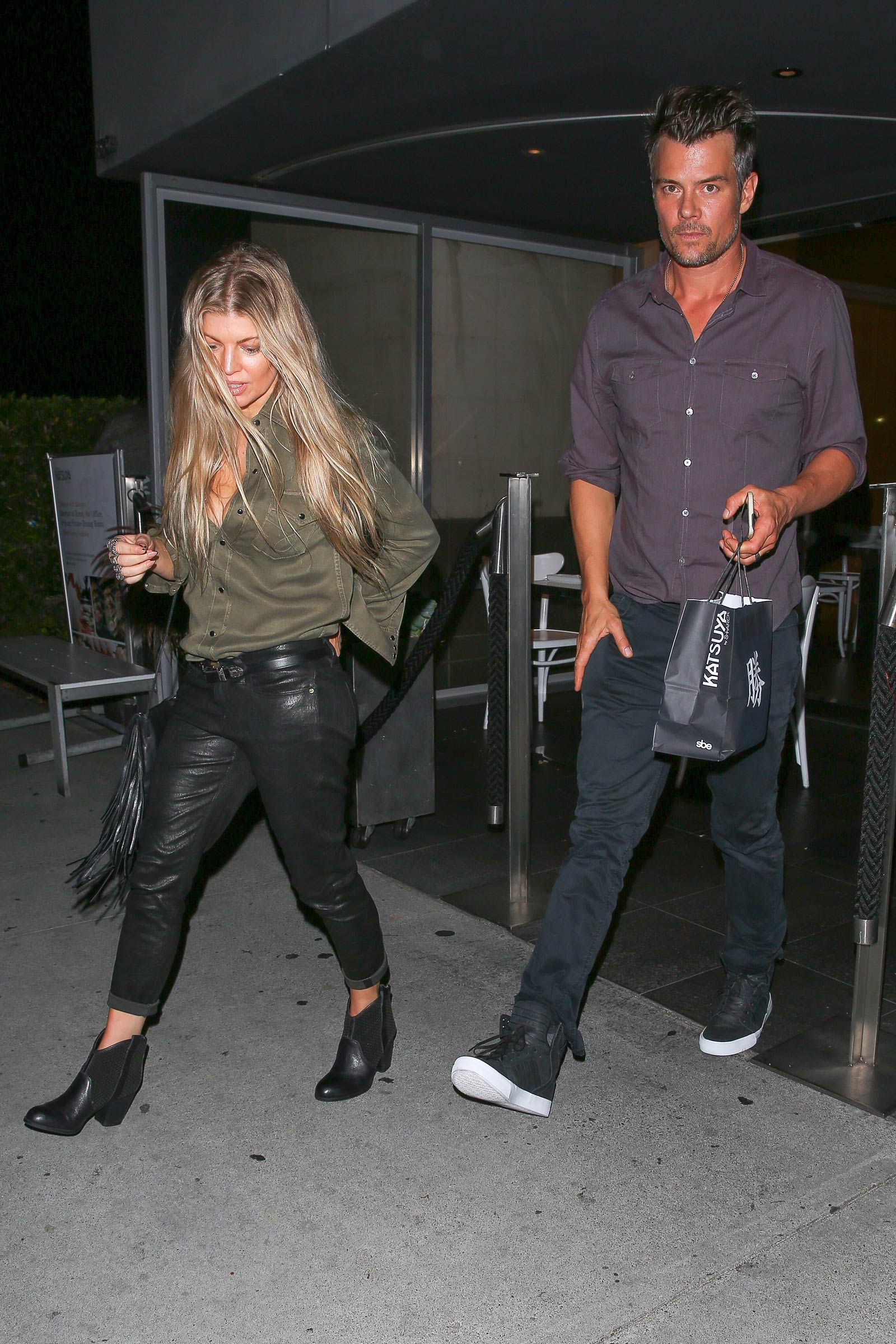 Fergie at Katsuya restaurant in Brentwood