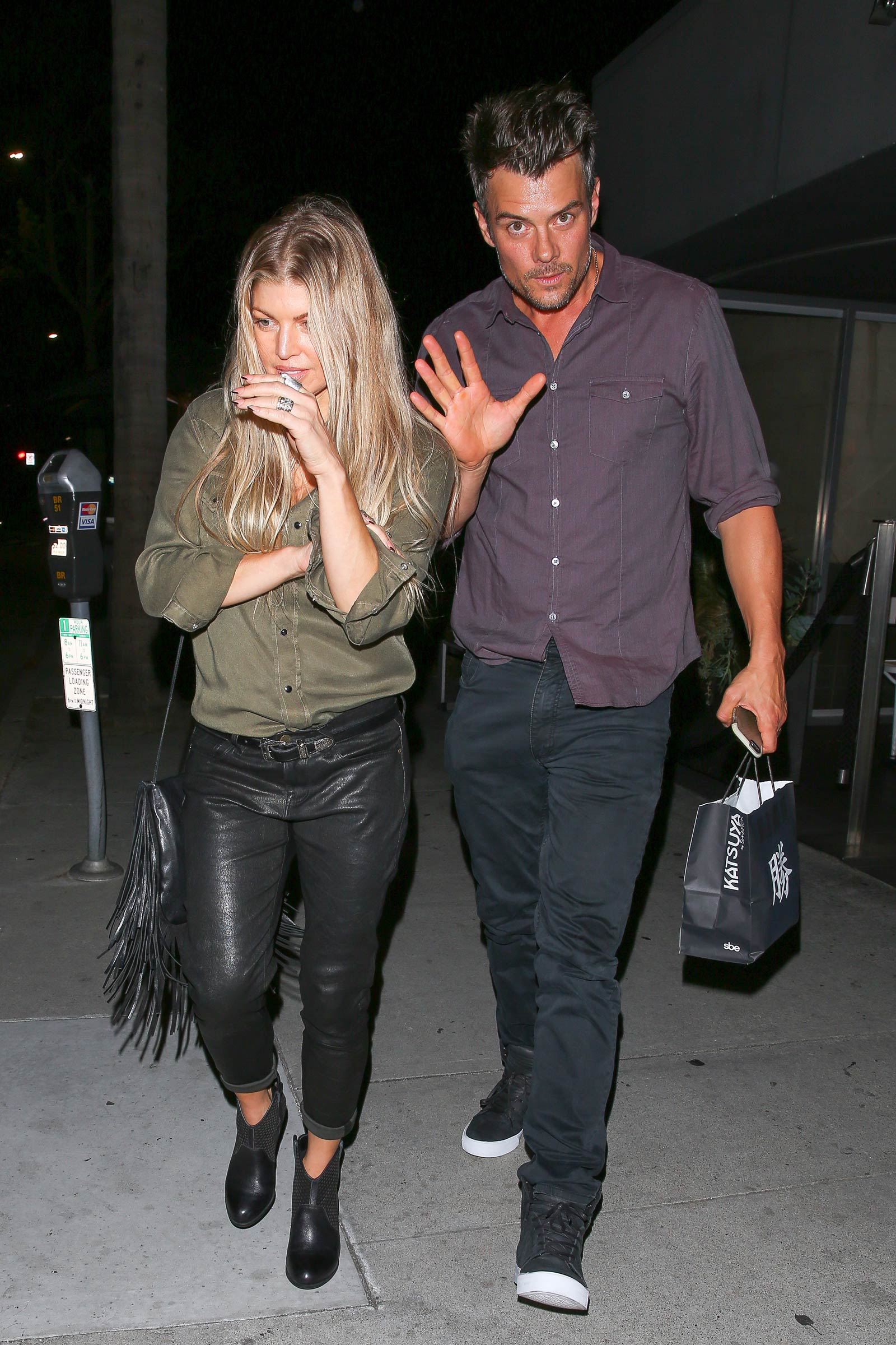 Fergie at Katsuya restaurant in Brentwood