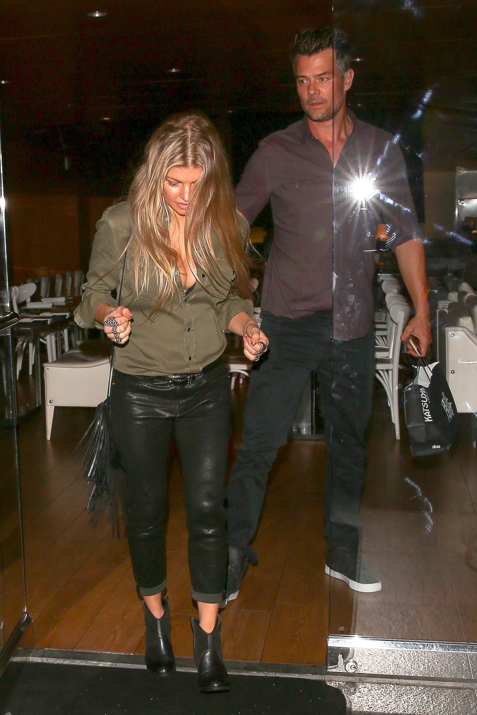 Fergie at Katsuya restaurant in Brentwood