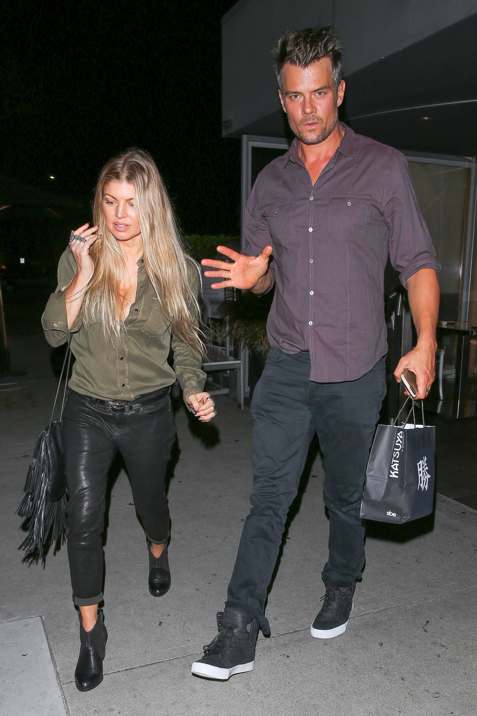 Fergie at Katsuya restaurant in Brentwood