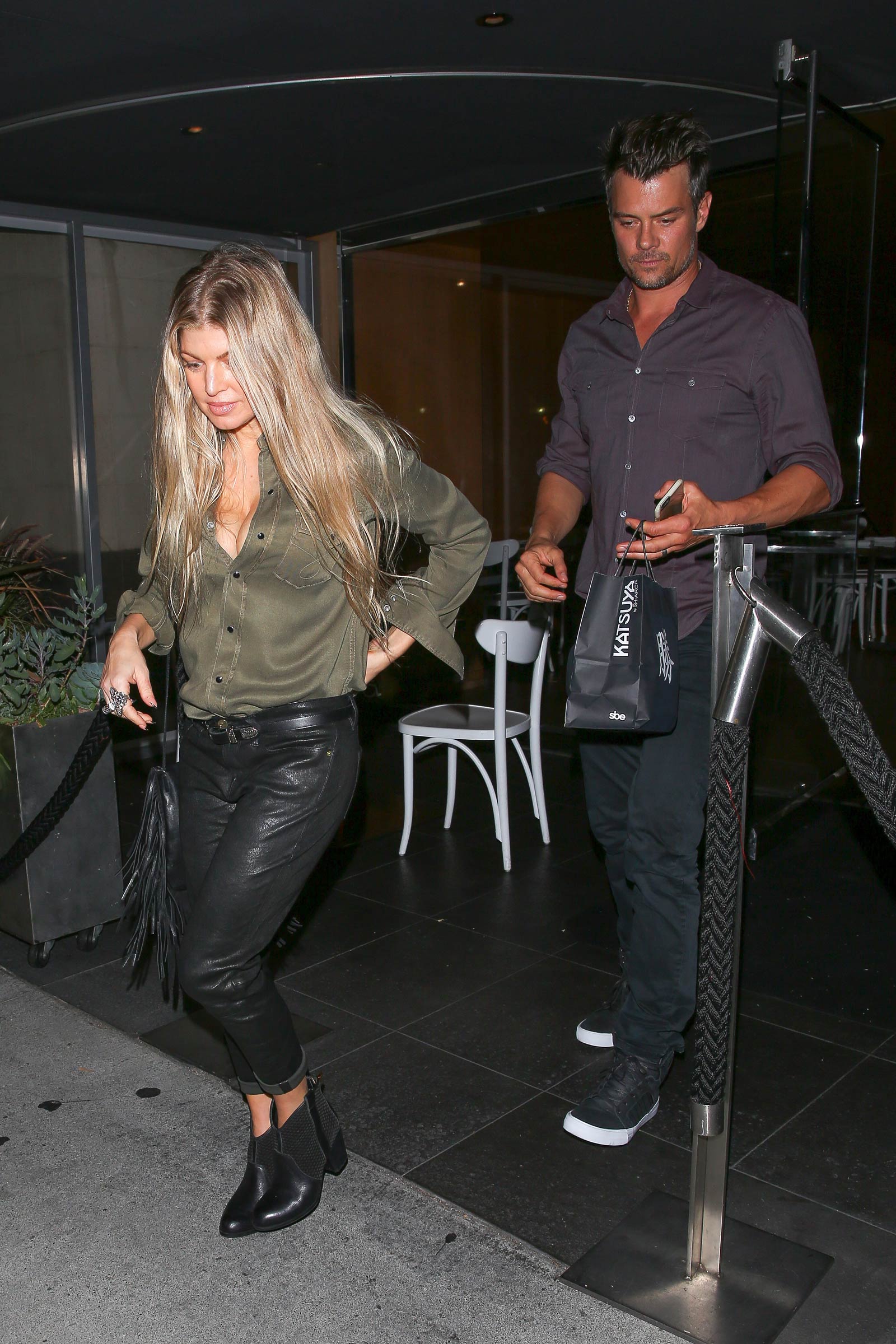 Fergie at Katsuya restaurant in Brentwood