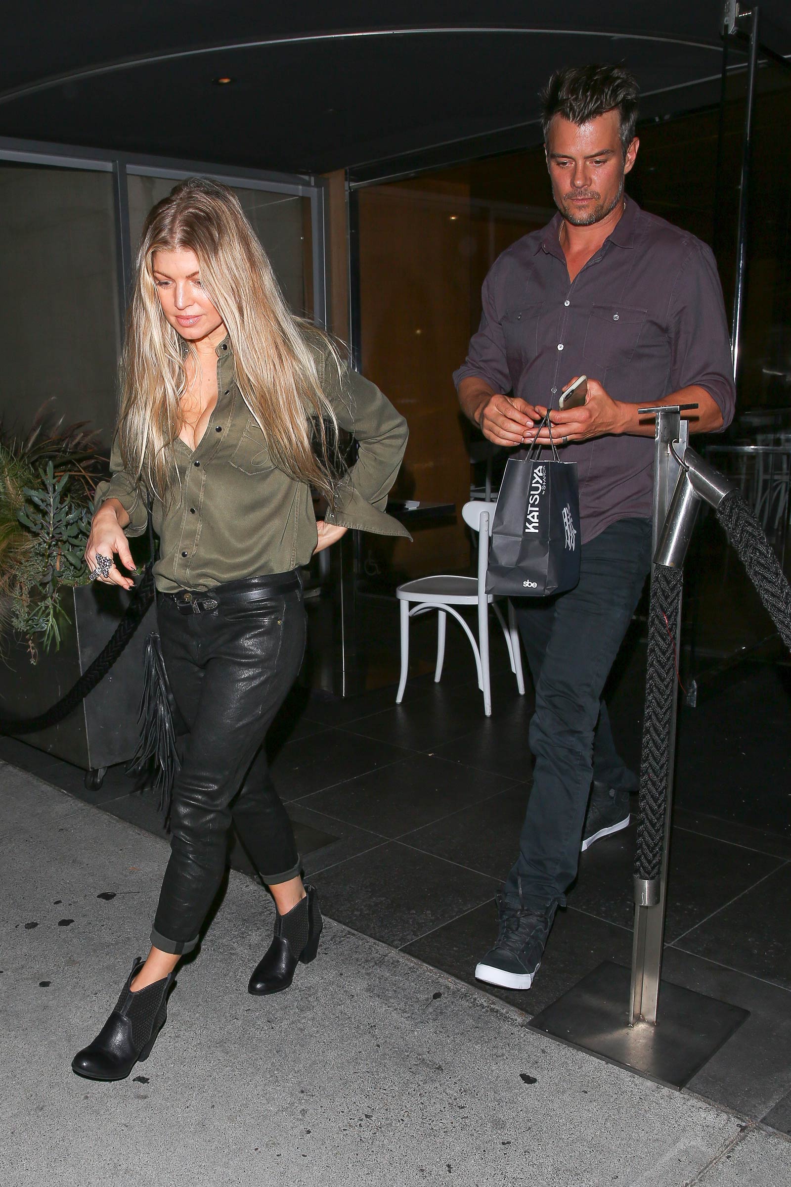 Fergie at Katsuya restaurant in Brentwood