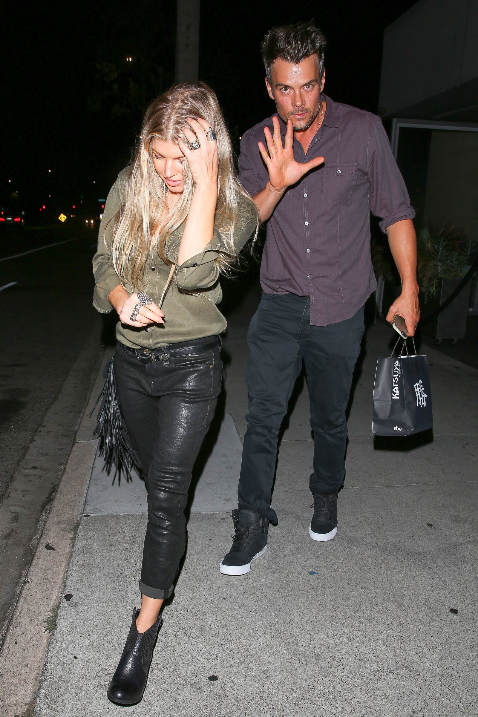 Fergie at Katsuya restaurant in Brentwood