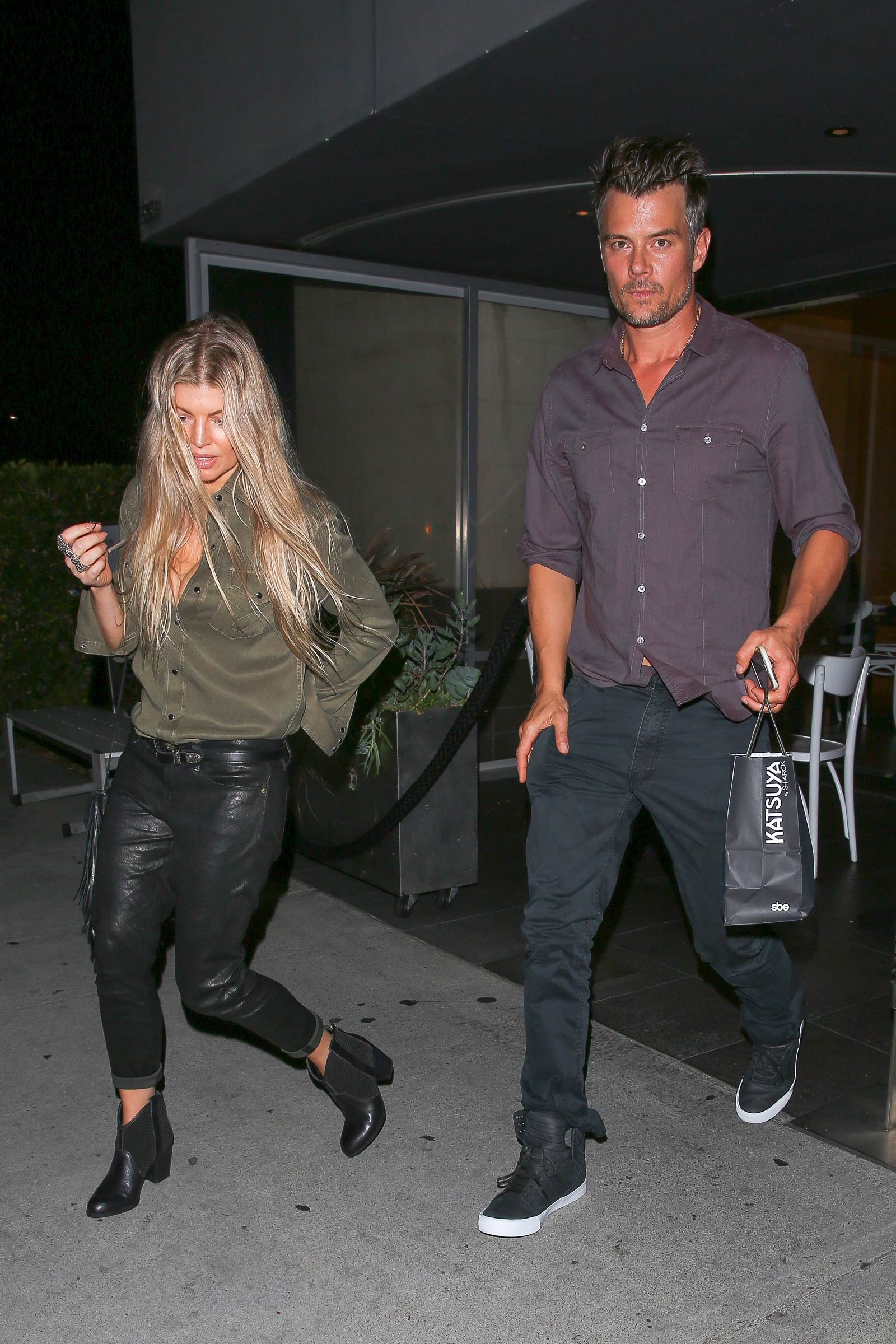 Fergie at Katsuya restaurant in Brentwood