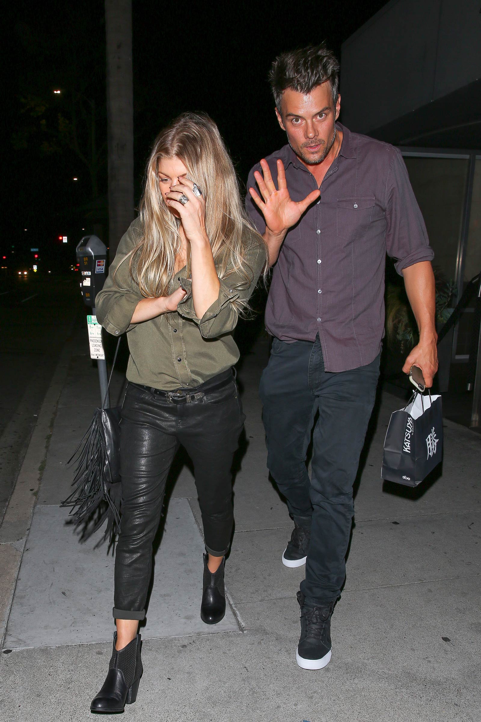 Fergie at Katsuya restaurant in Brentwood