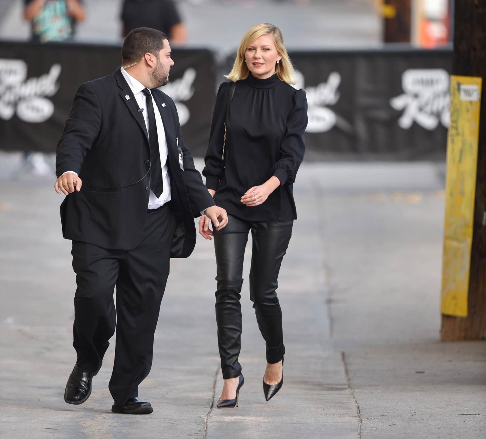 Kirsten Dunst seen at Jimmy Kimmel Live