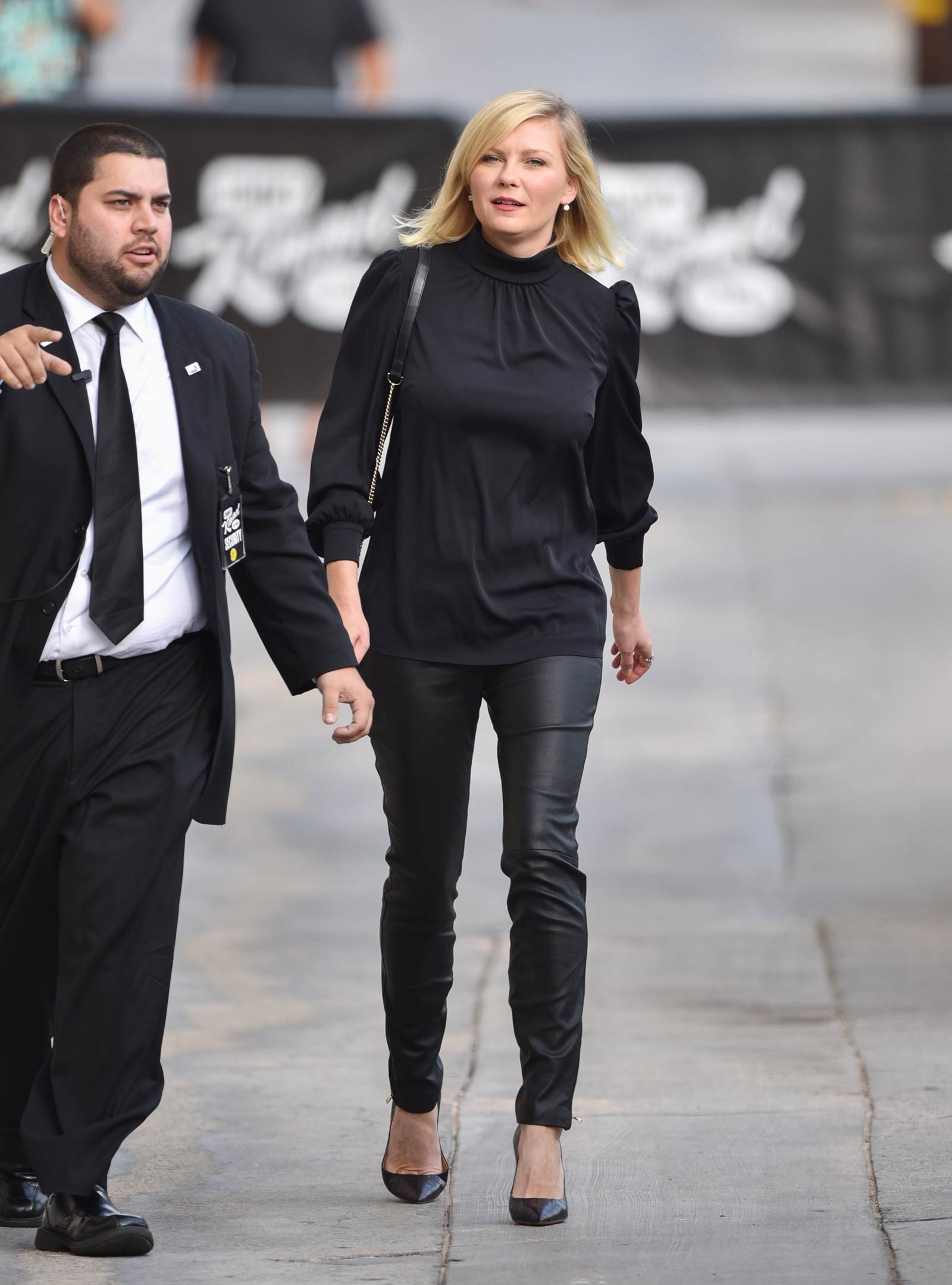 Kirsten Dunst seen at Jimmy Kimmel Live