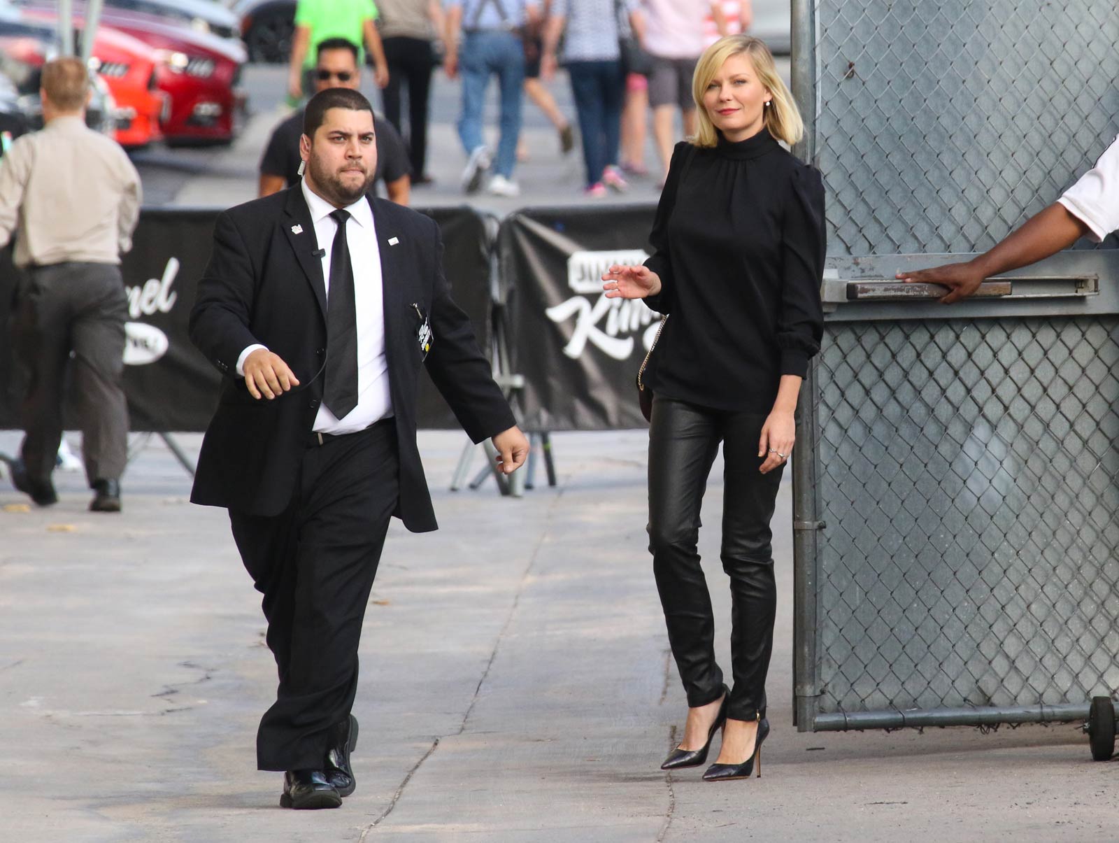 Kirsten Dunst seen at Jimmy Kimmel Live