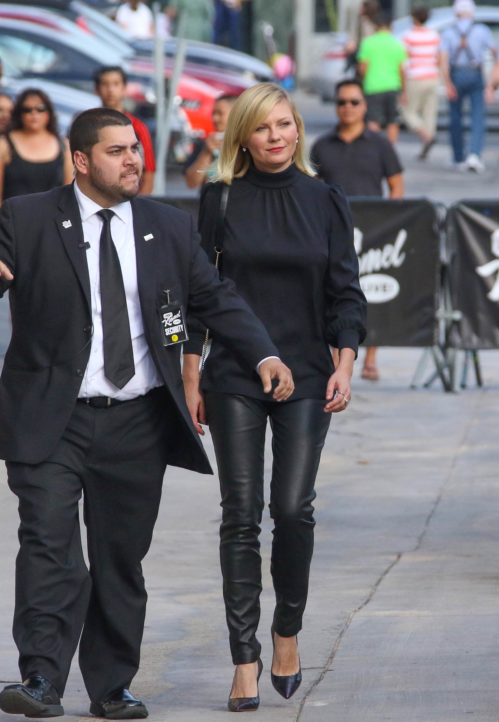 Kirsten Dunst seen at Jimmy Kimmel Live