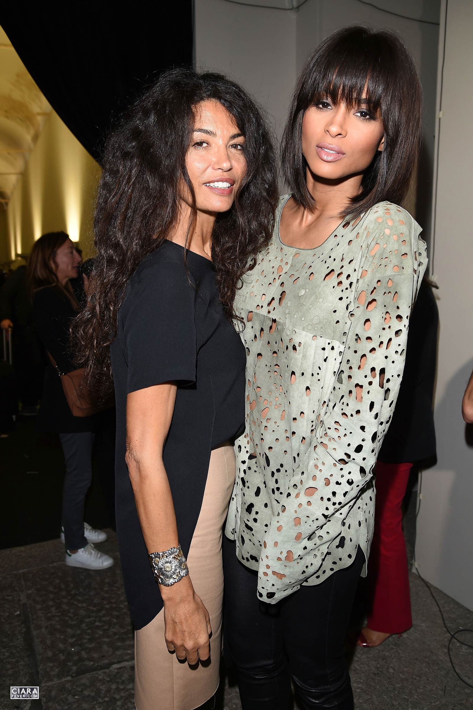 Ciara attends the Roberto Cavalli show during the Milan Fashion Week