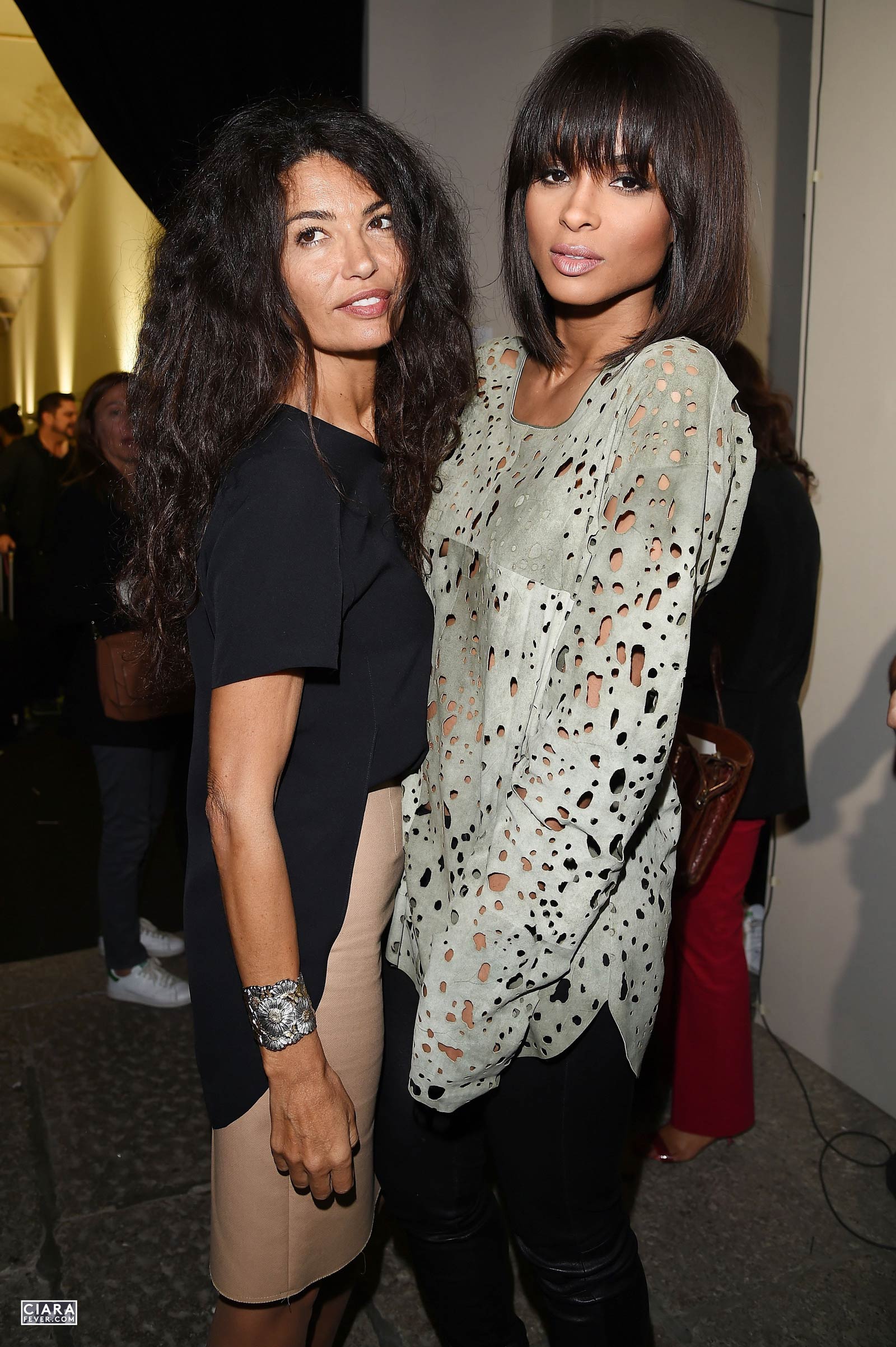 Ciara attends the Roberto Cavalli show during the Milan Fashion Week