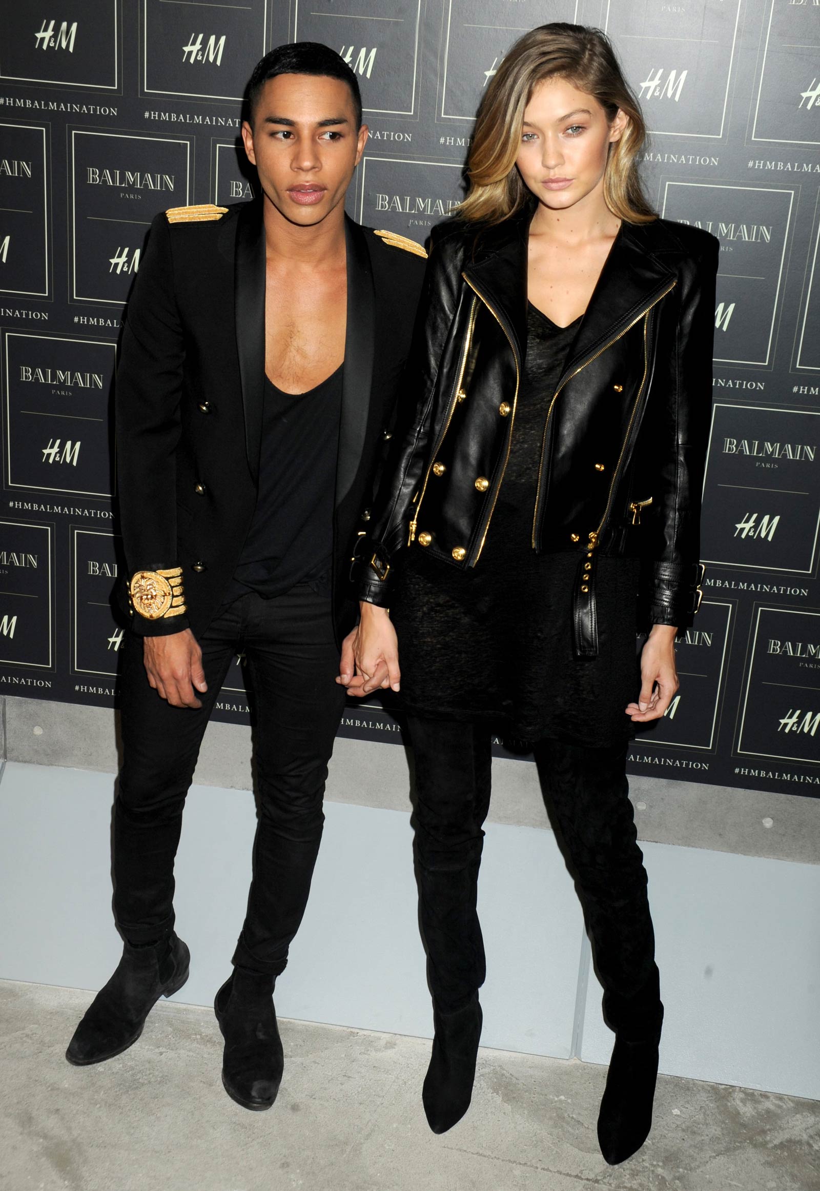 Gigi Hadid attends Balmain x H&M collection launch