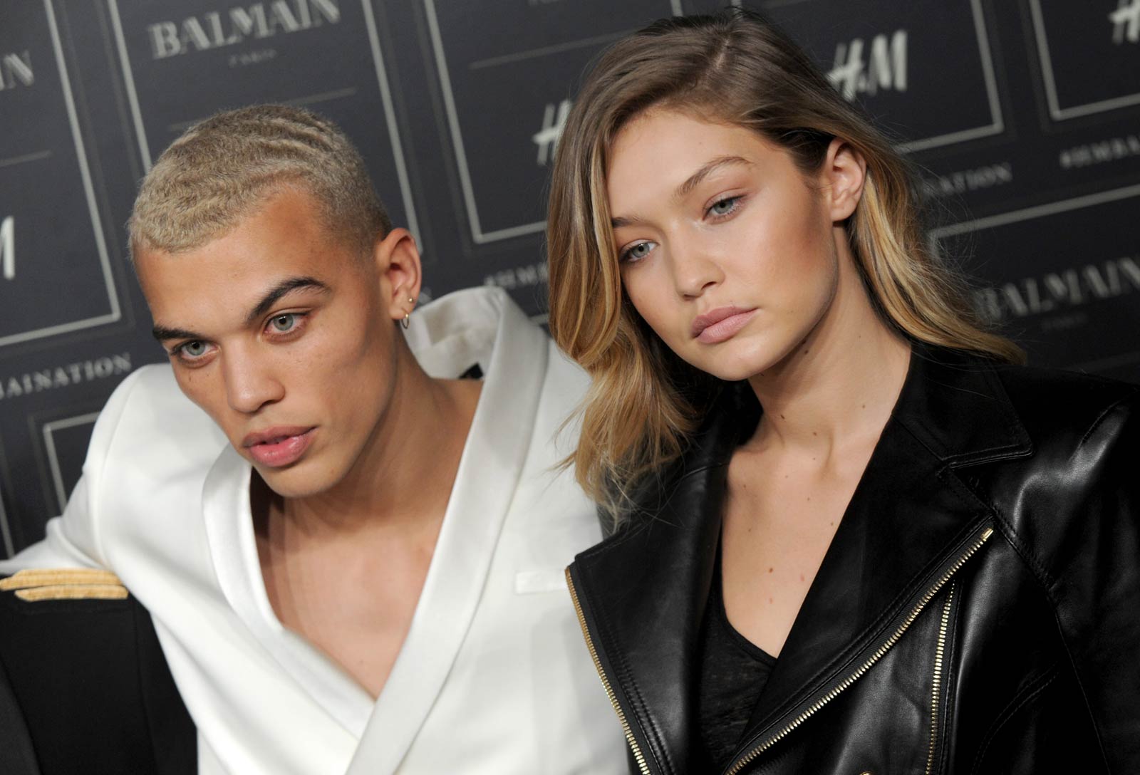 Gigi Hadid attends Balmain x H&M collection launch