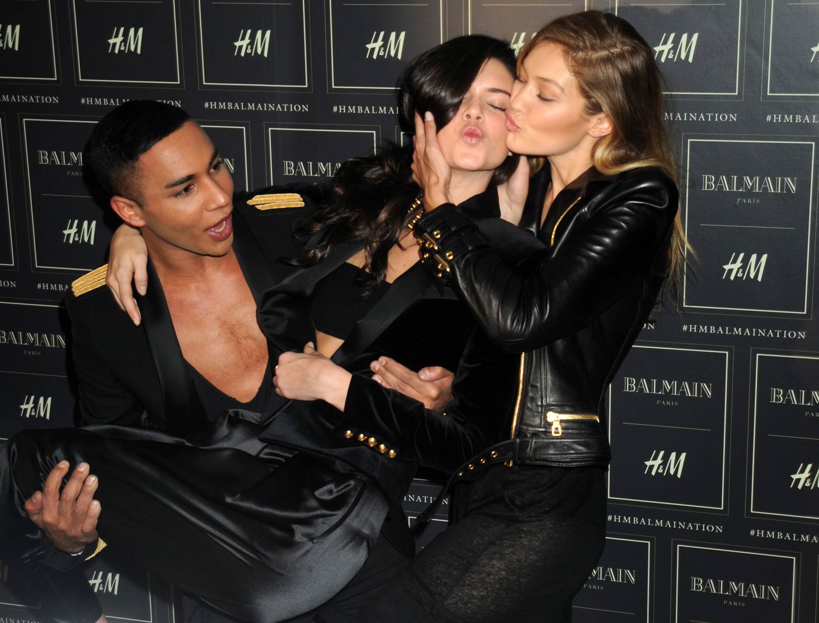 Gigi Hadid attends Balmain x H&M collection launch