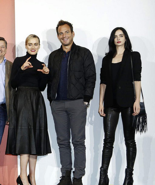 Taylor Schilling & Krysten Ritter attend the launch of Netflix