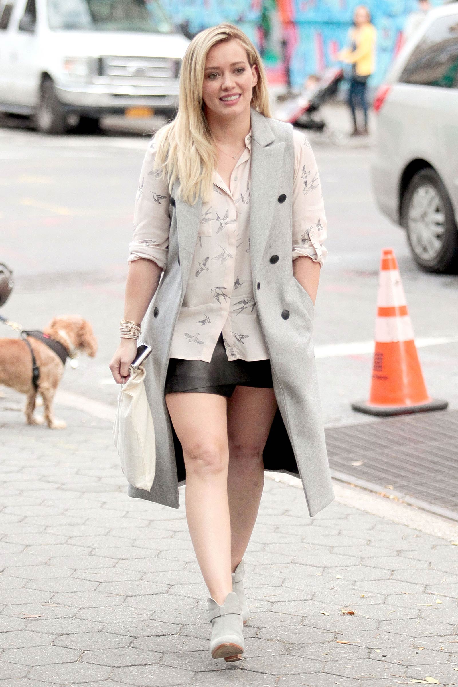 Hilary Duff on the set of Younger