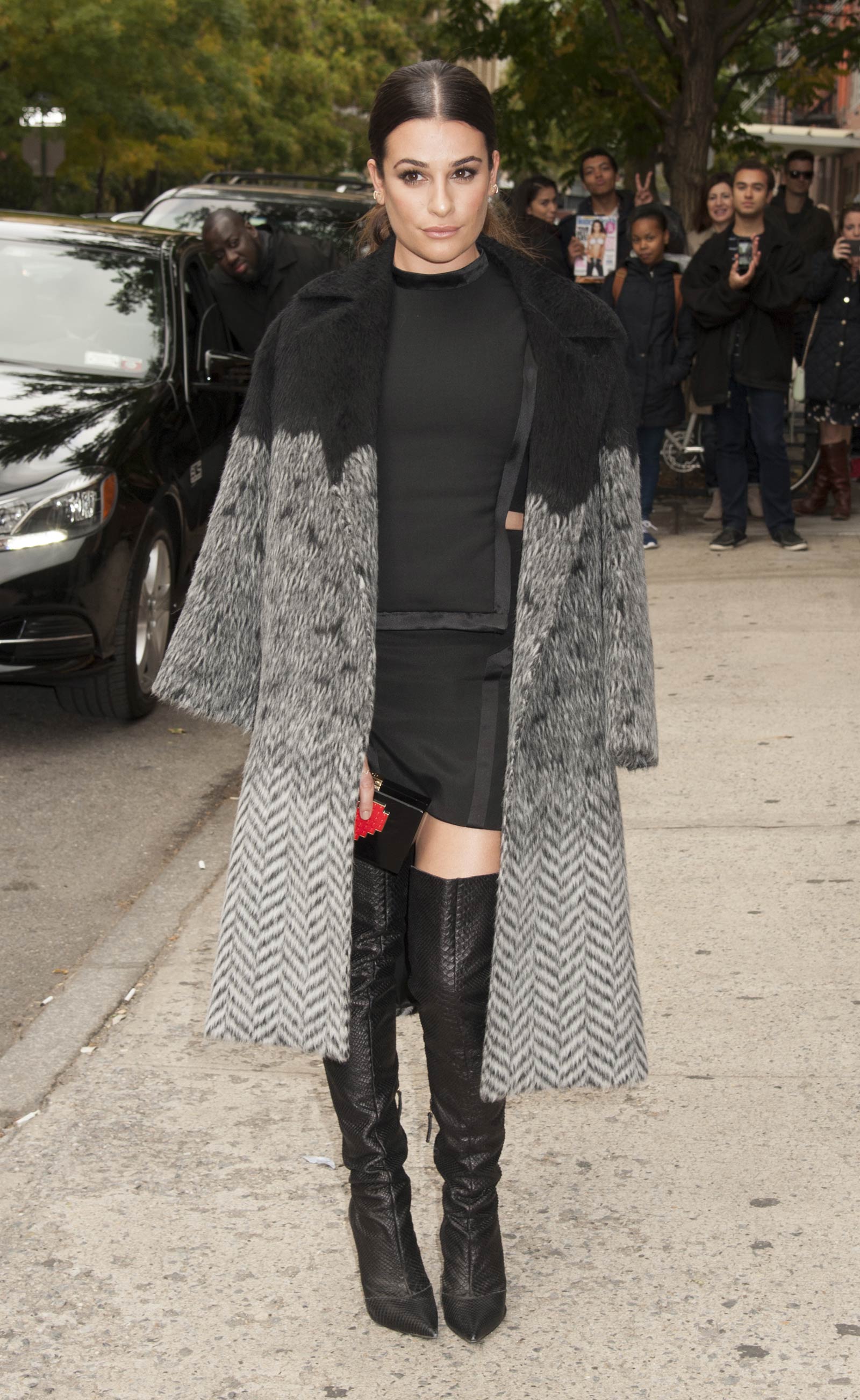 Lea Michele attends Entertainment Weekly EW Fest