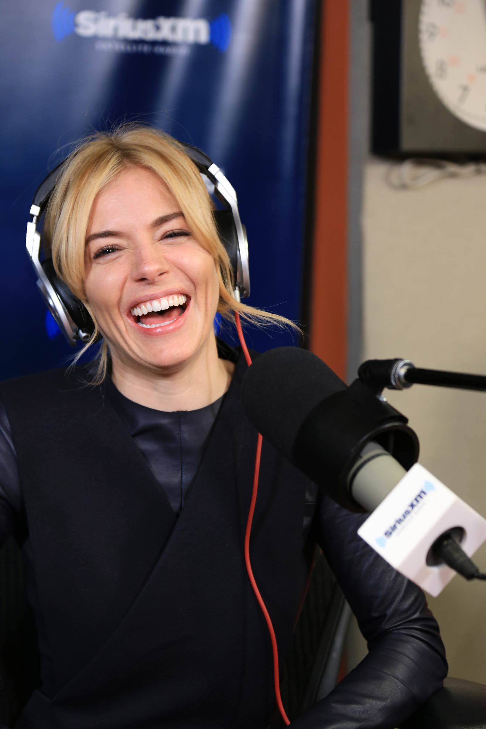 Sienna Miller at SiriusXM studios in NYC