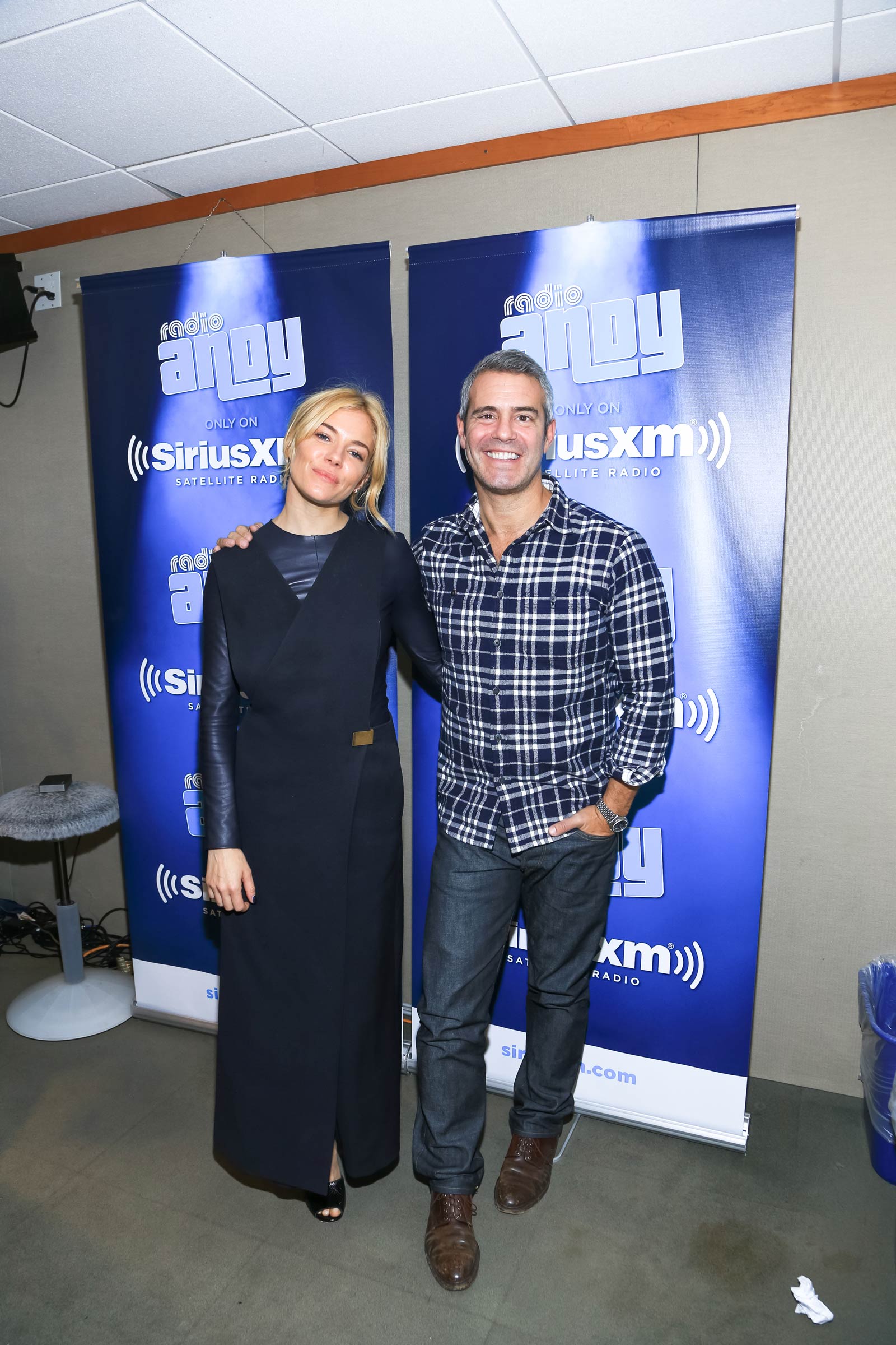 Sienna Miller at SiriusXM studios in NYC