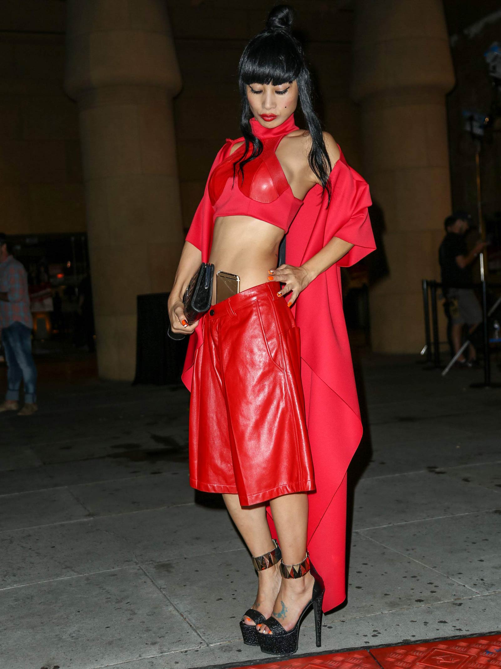 Bai Ling is seen at Egyptian Theatre