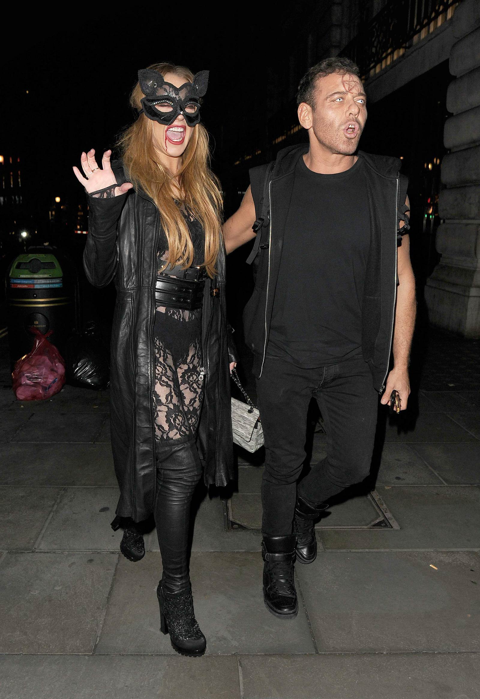 Lindsay Lohan seen at The Cuckoo Club Halloween Party