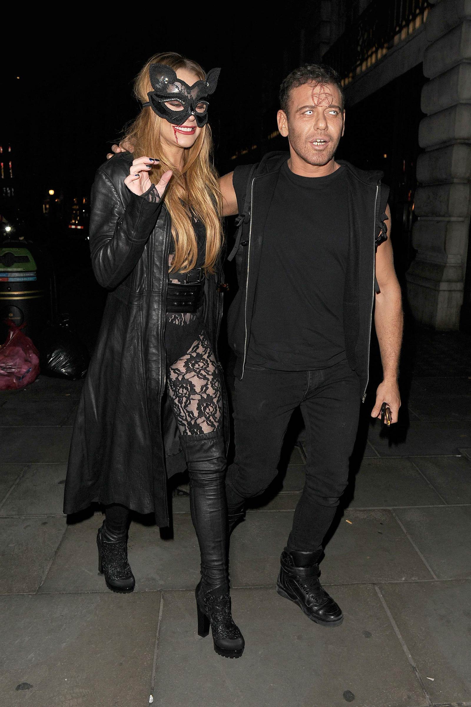 Lindsay Lohan seen at The Cuckoo Club Halloween Party