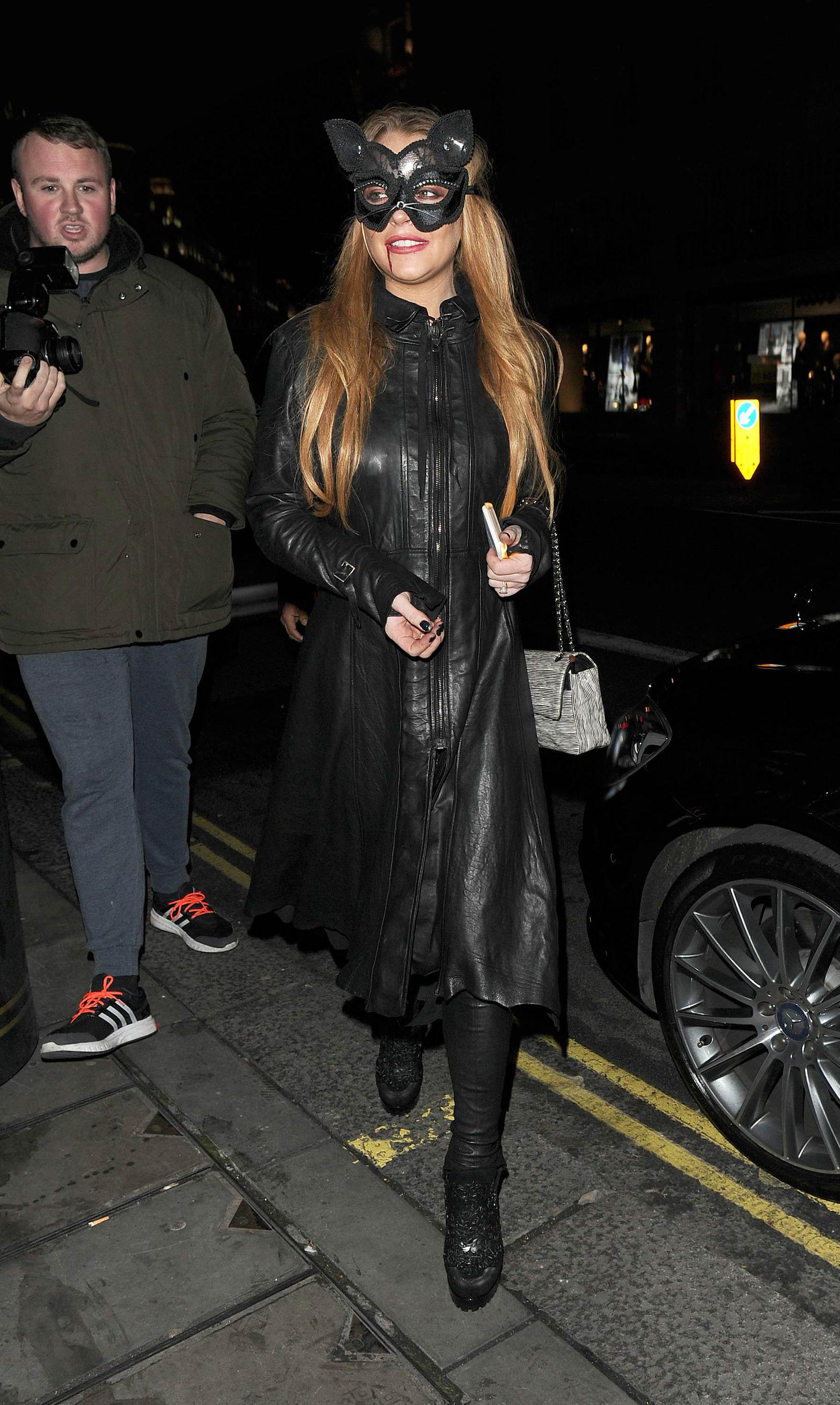 Lindsay Lohan seen at The Cuckoo Club Halloween Party