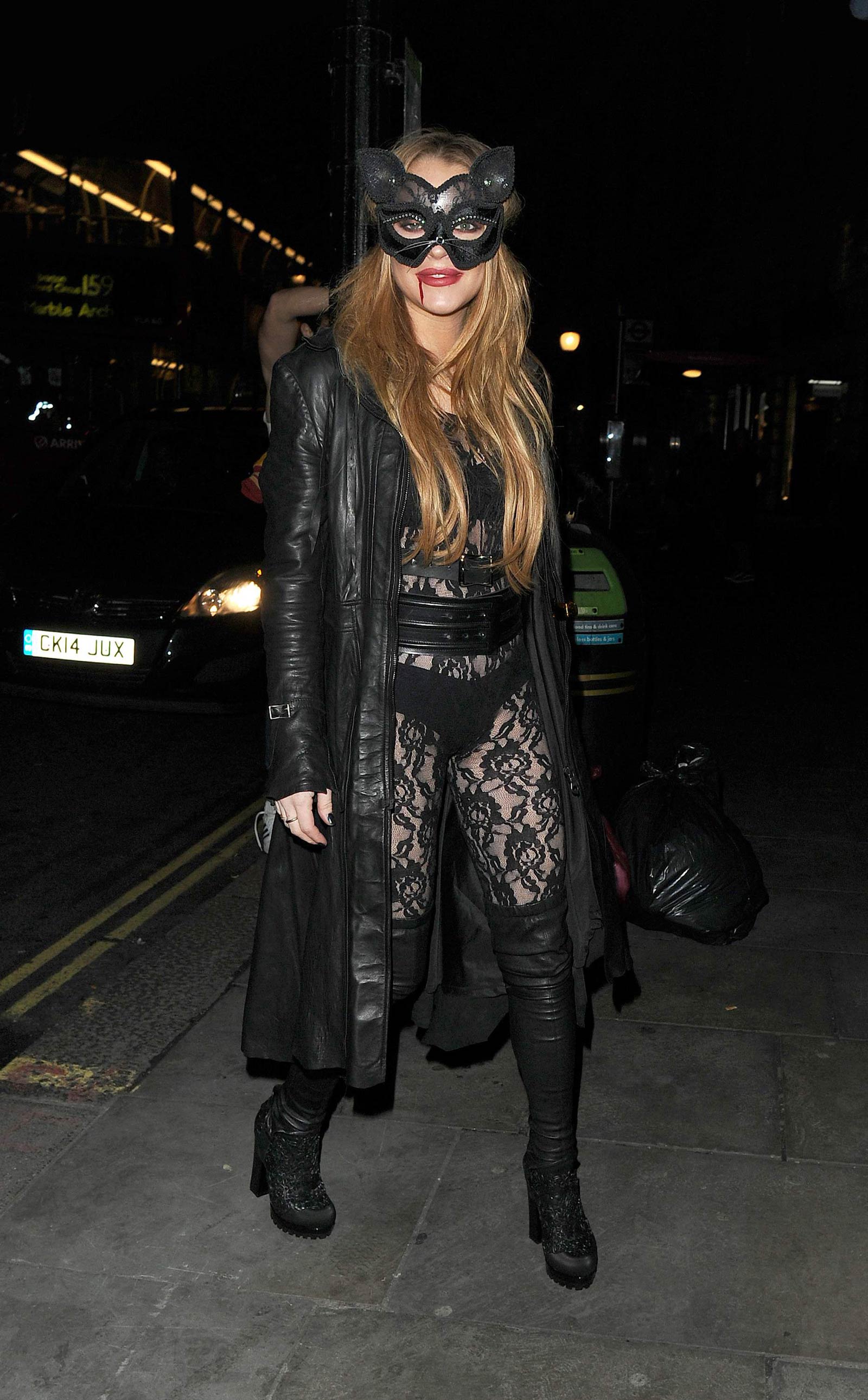 Lindsay Lohan seen at The Cuckoo Club Halloween Party