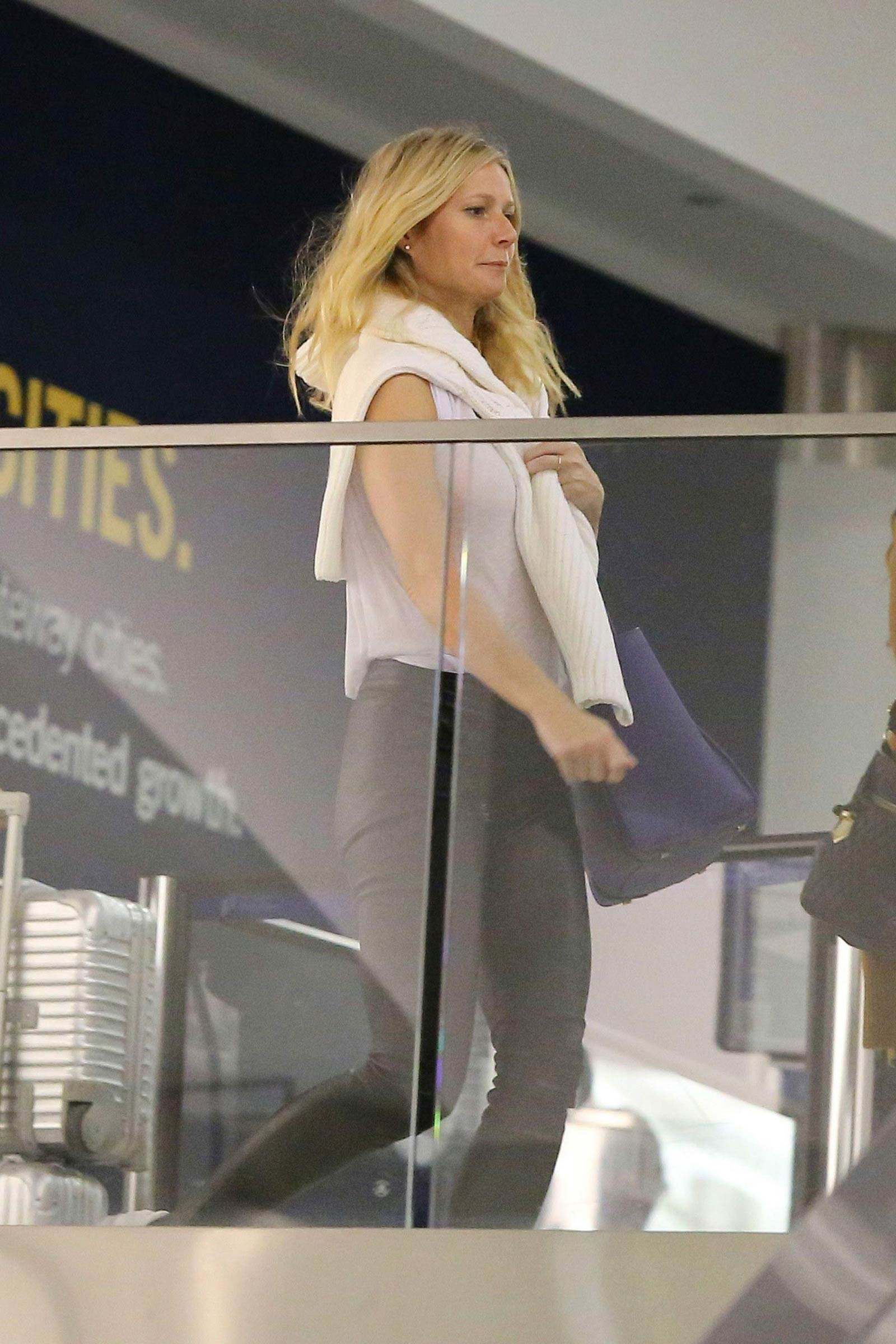 Gwyneth Paltrow seen leaving the JFK airport