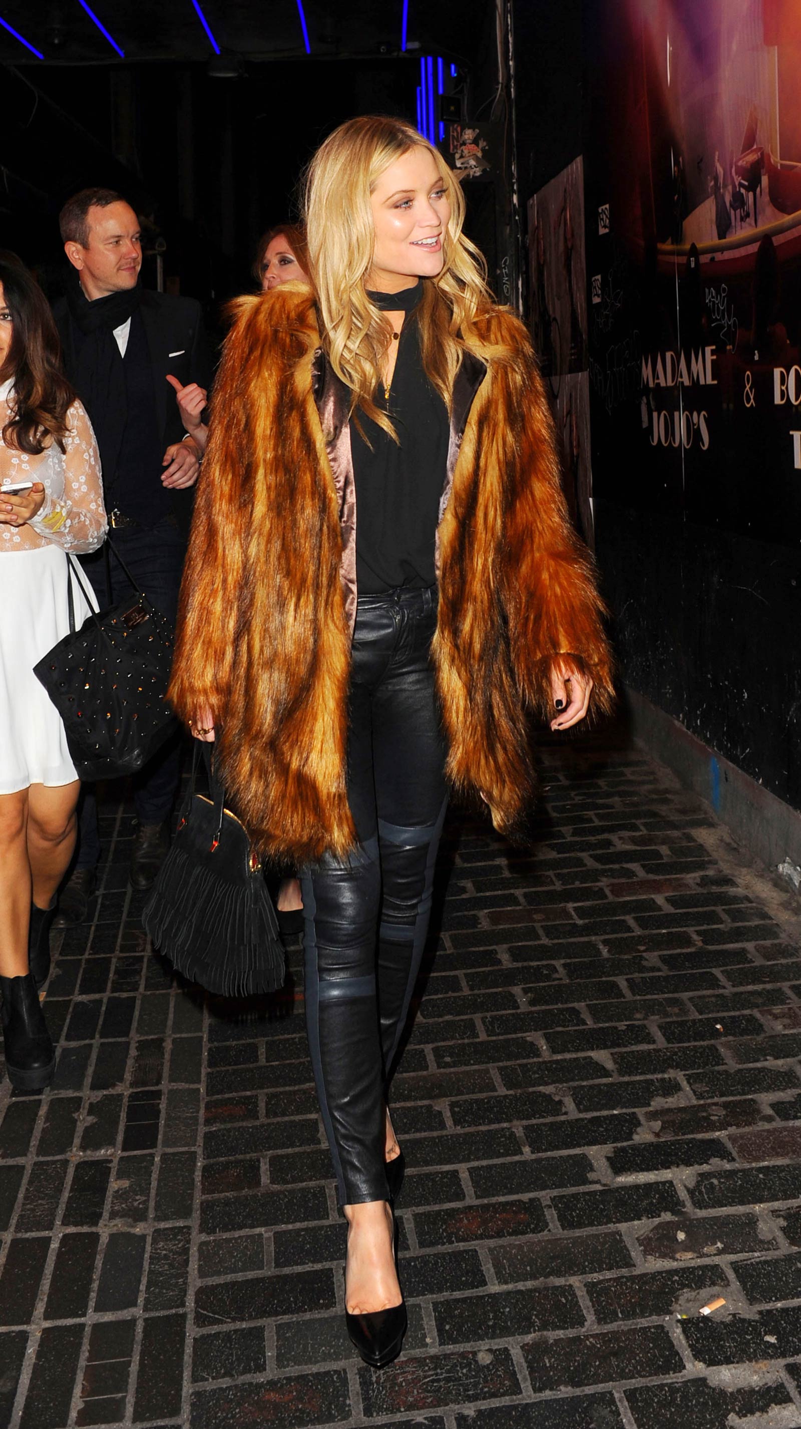 Laura Whitmore seen leaving Tape nightclub