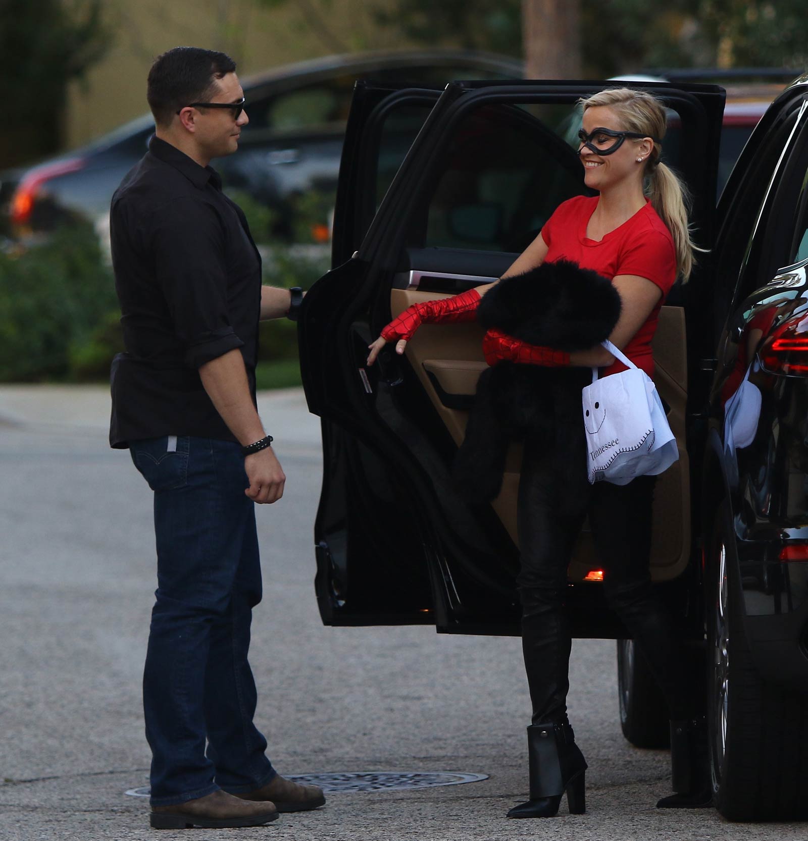 Reese Witherspoon arrives at Halloween Party