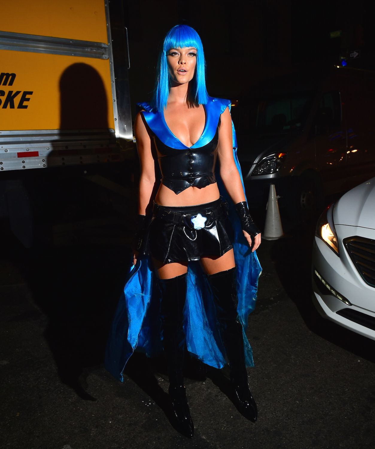 Nina Agdal attends Heidi Klum Halloween Party