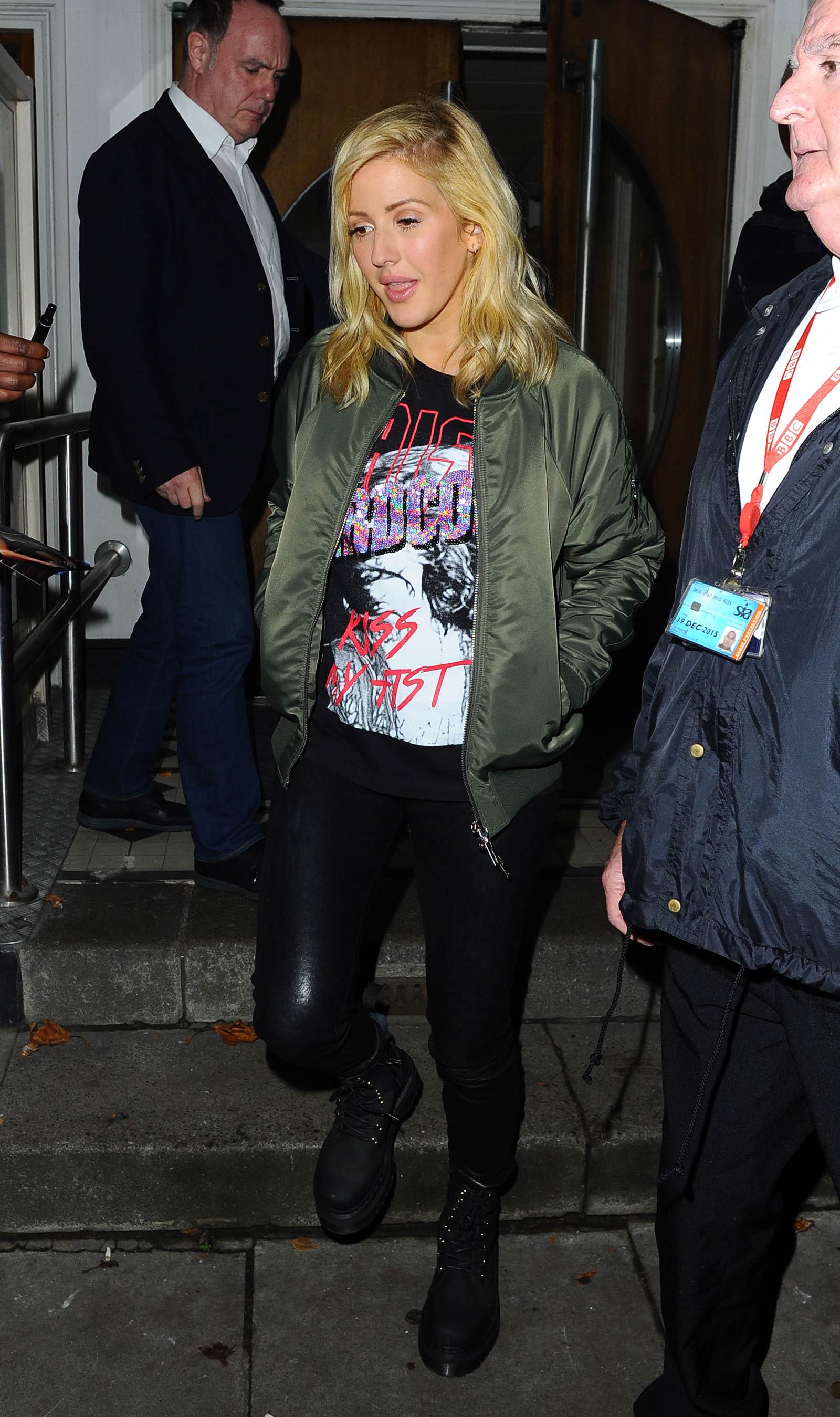 Ellie Goulding leaving BBC Radio 1 Live Lounge