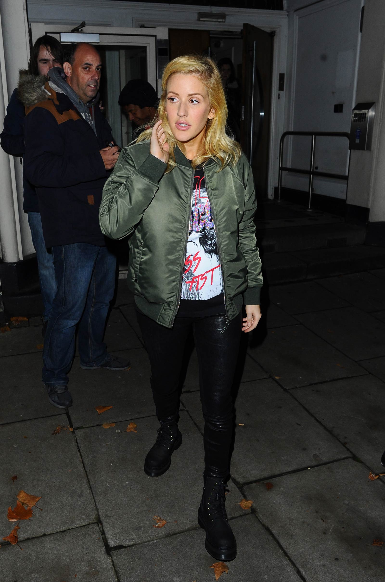 Ellie Goulding leaving BBC Radio 1 Live Lounge