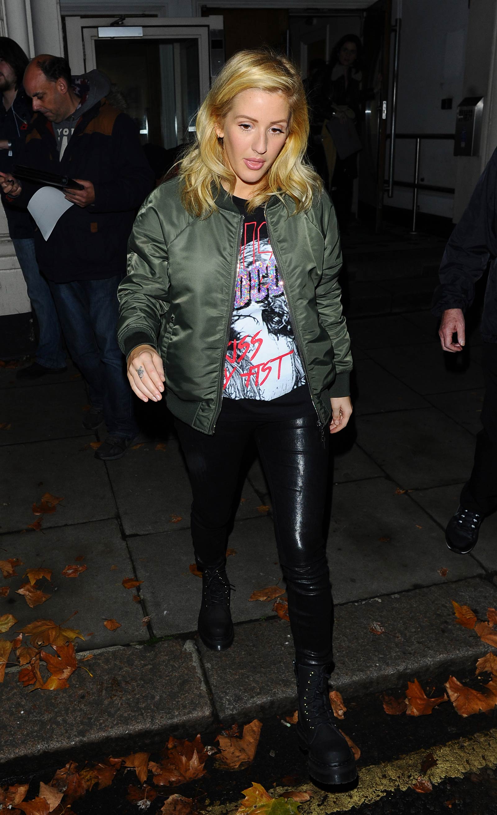 Ellie Goulding leaving BBC Radio 1 Live Lounge