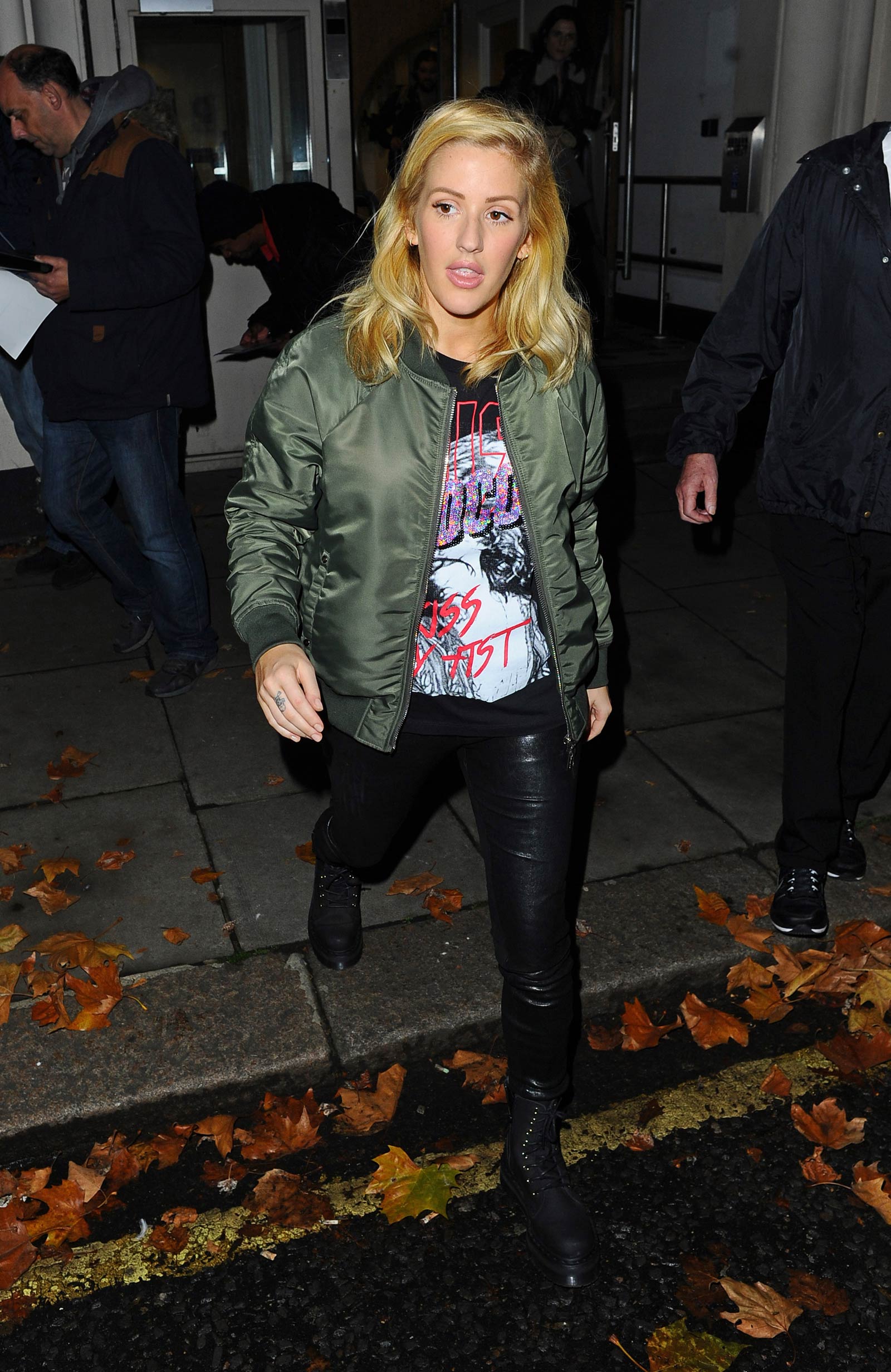 Ellie Goulding leaving BBC Radio 1 Live Lounge