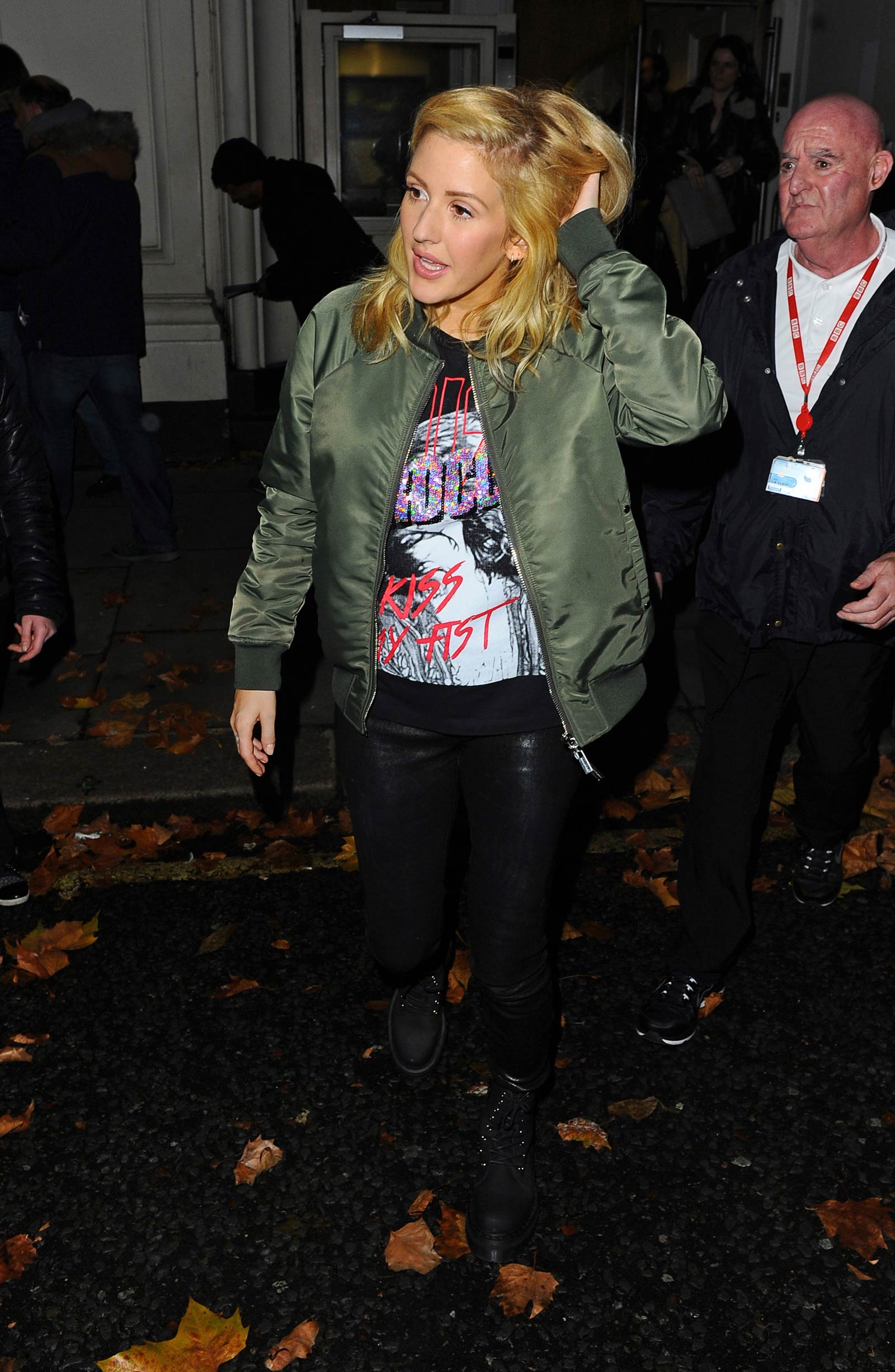 Ellie Goulding leaving BBC Radio 1 Live Lounge