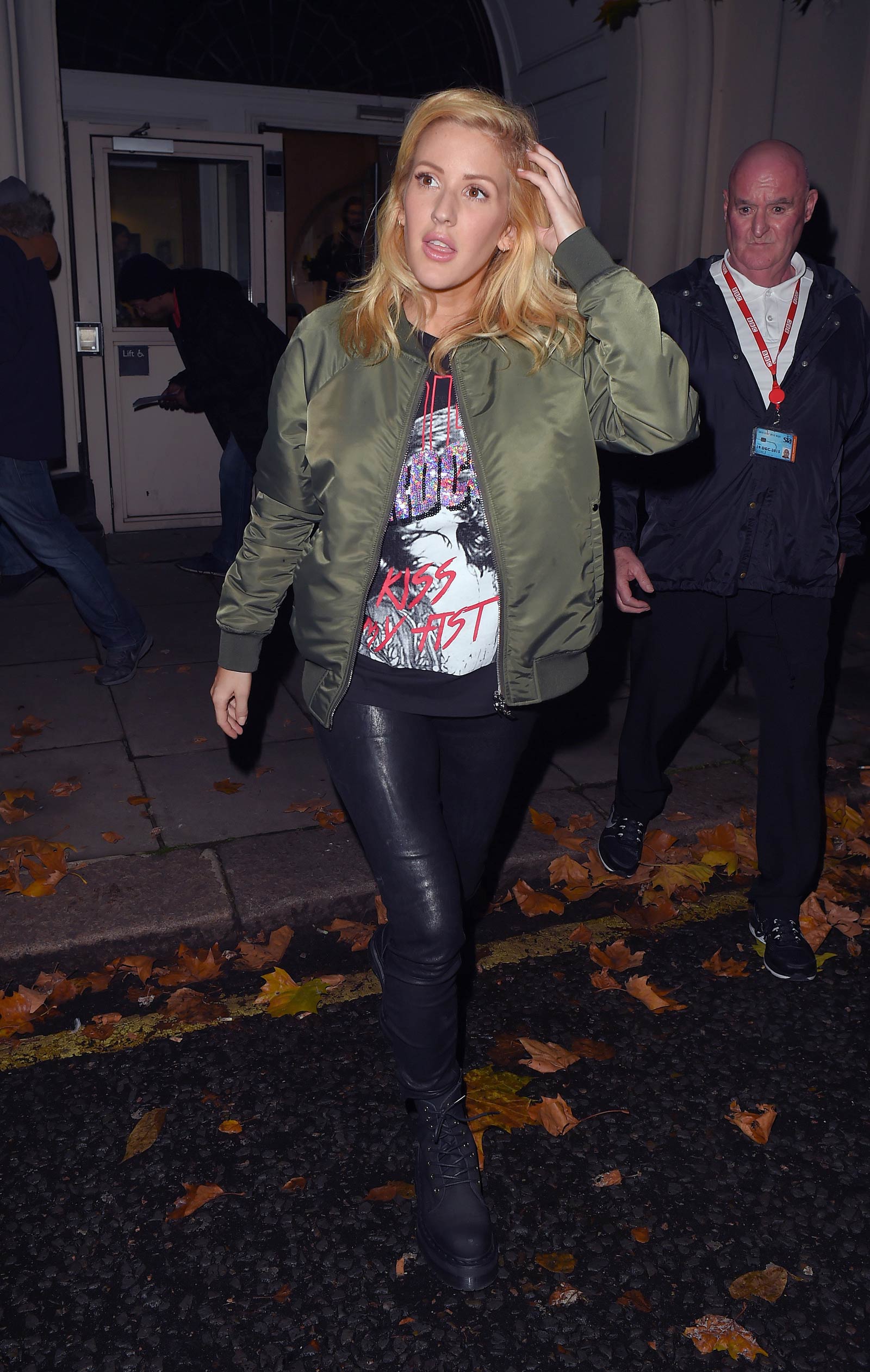 Ellie Goulding leaving BBC Radio 1 Live Lounge