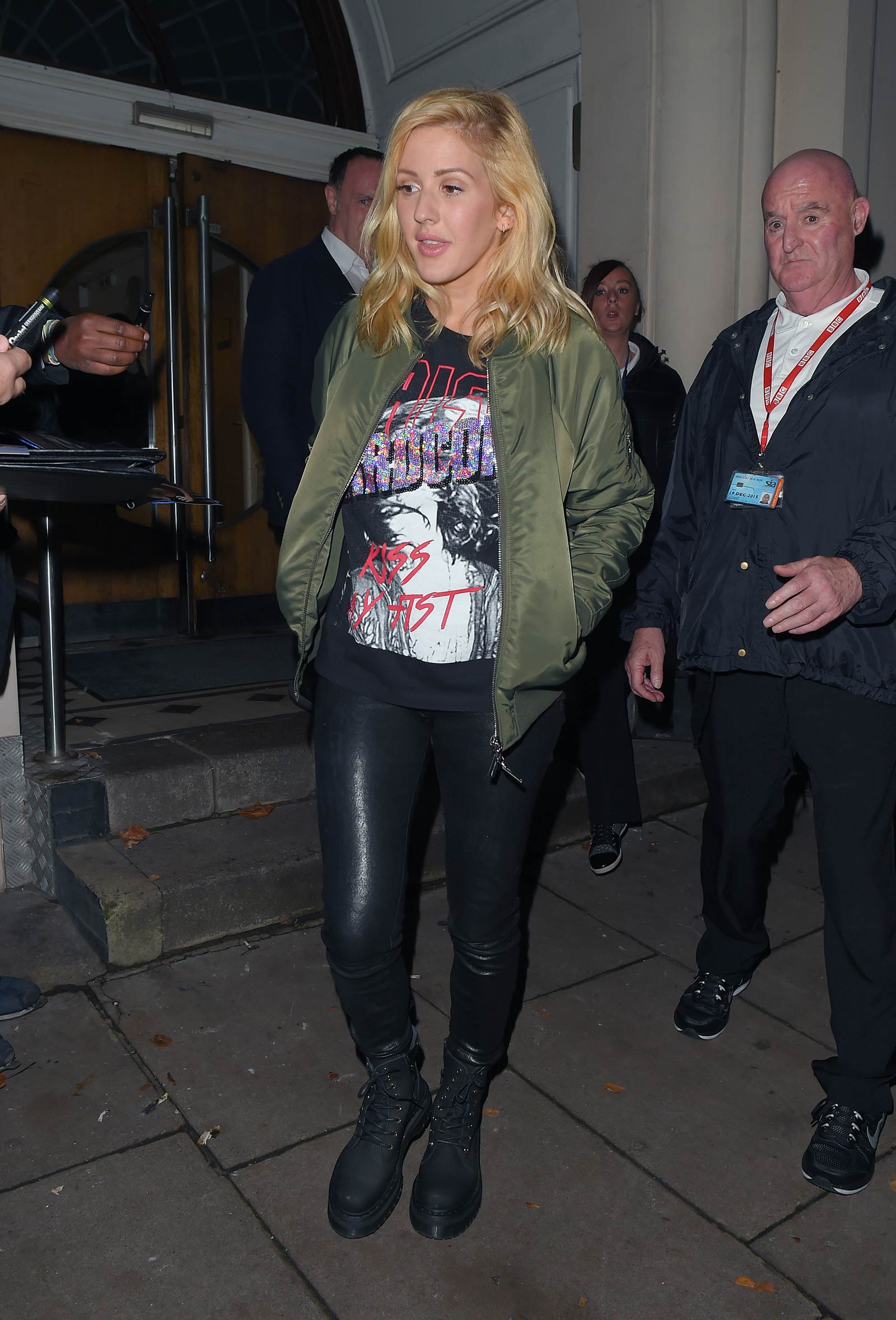 Ellie Goulding leaving BBC Radio 1 Live Lounge