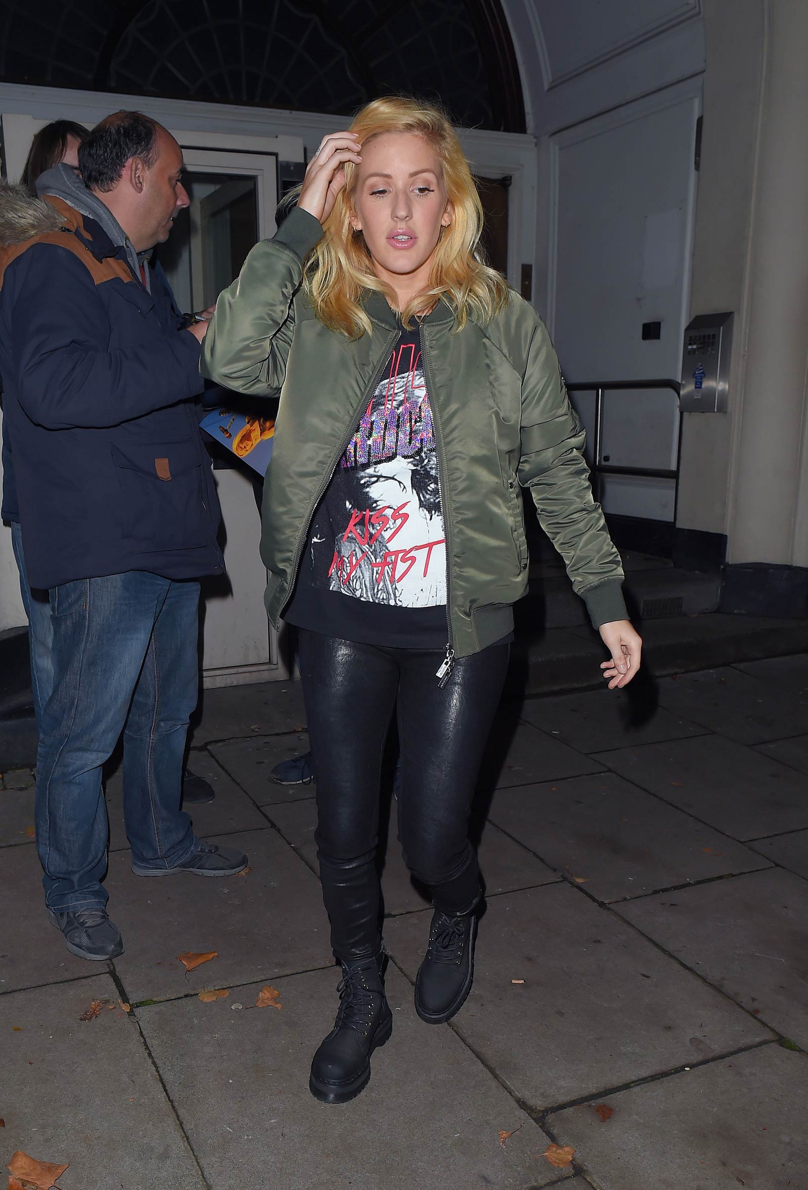 Ellie Goulding leaving BBC Radio 1 Live Lounge