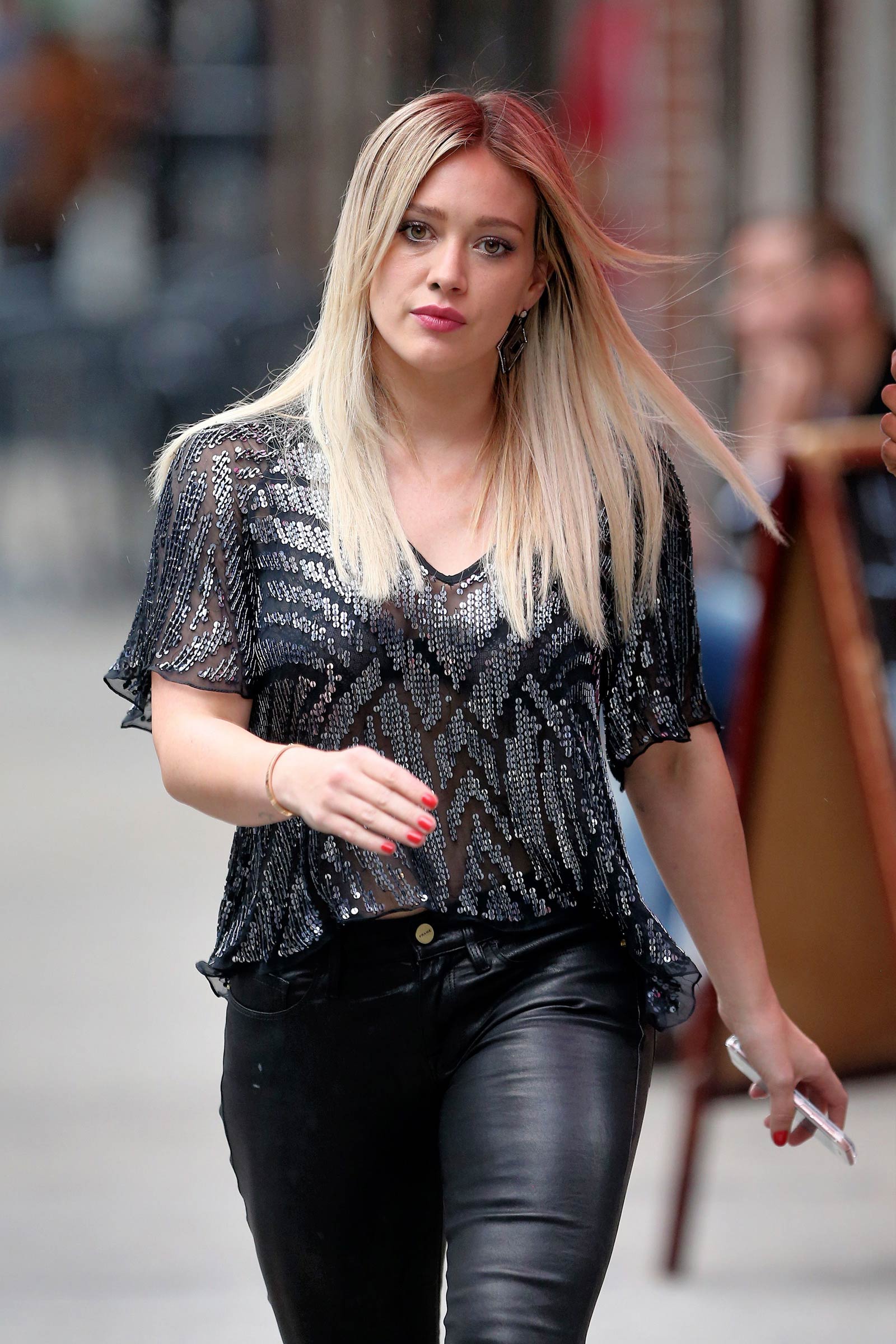 Hilary Duff on the set of Younger