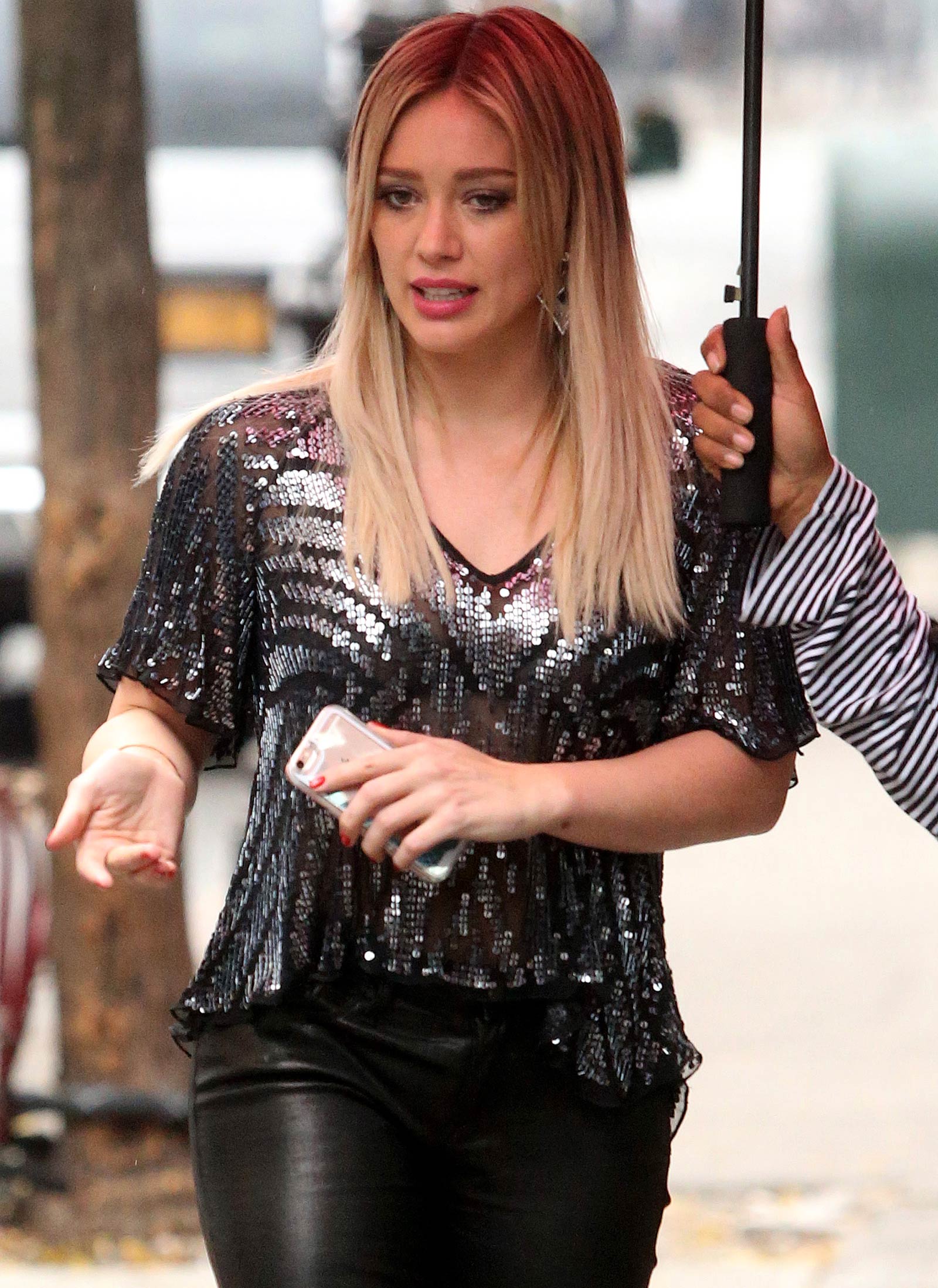 Hilary Duff on the set of Younger