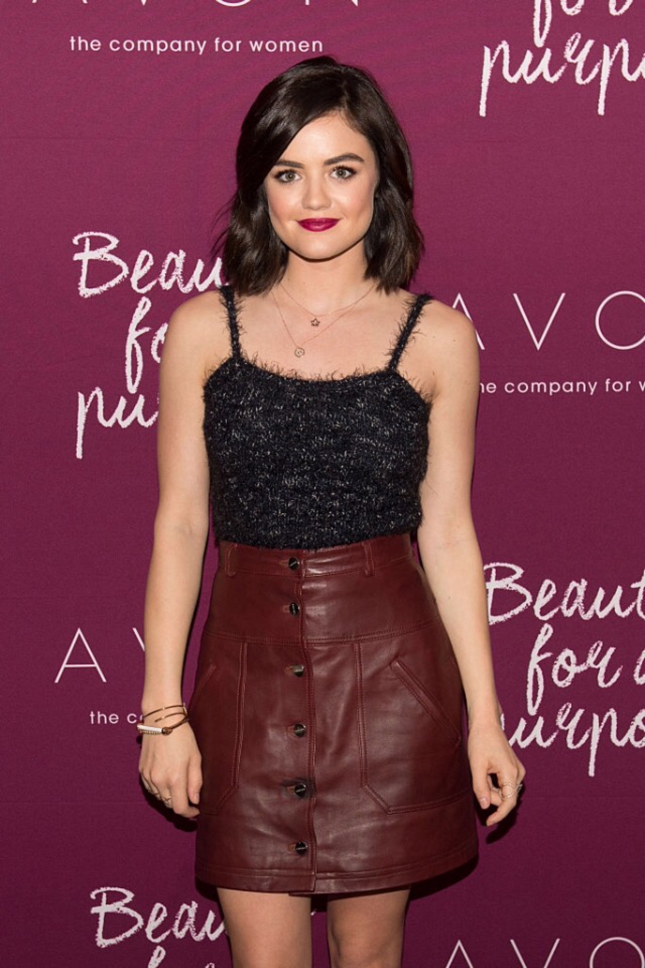 Lucy Hale attends Mark Holiday Collection