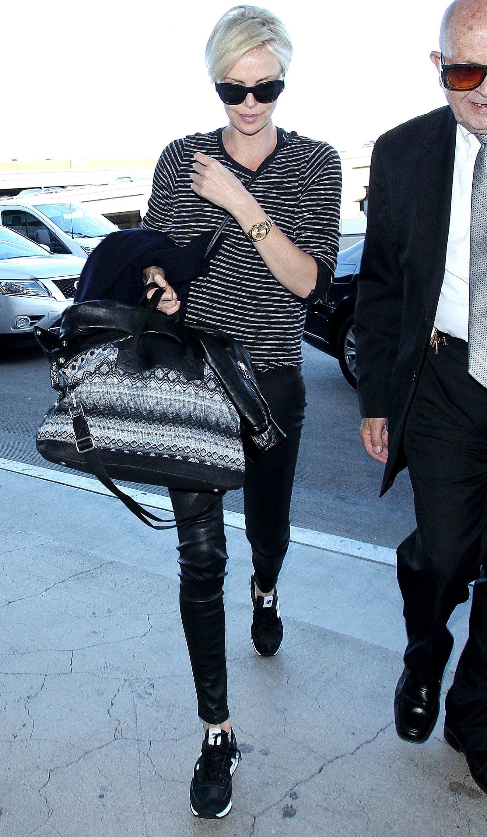 Charlize Theron arrives at LAX Airport
