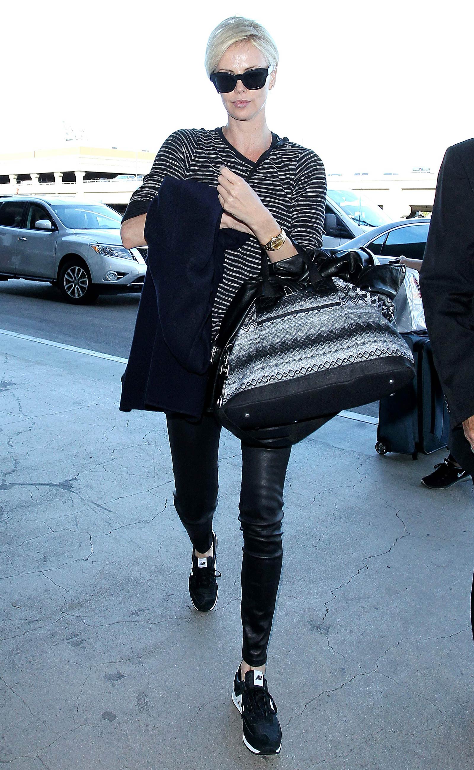 Charlize Theron arrives at LAX Airport