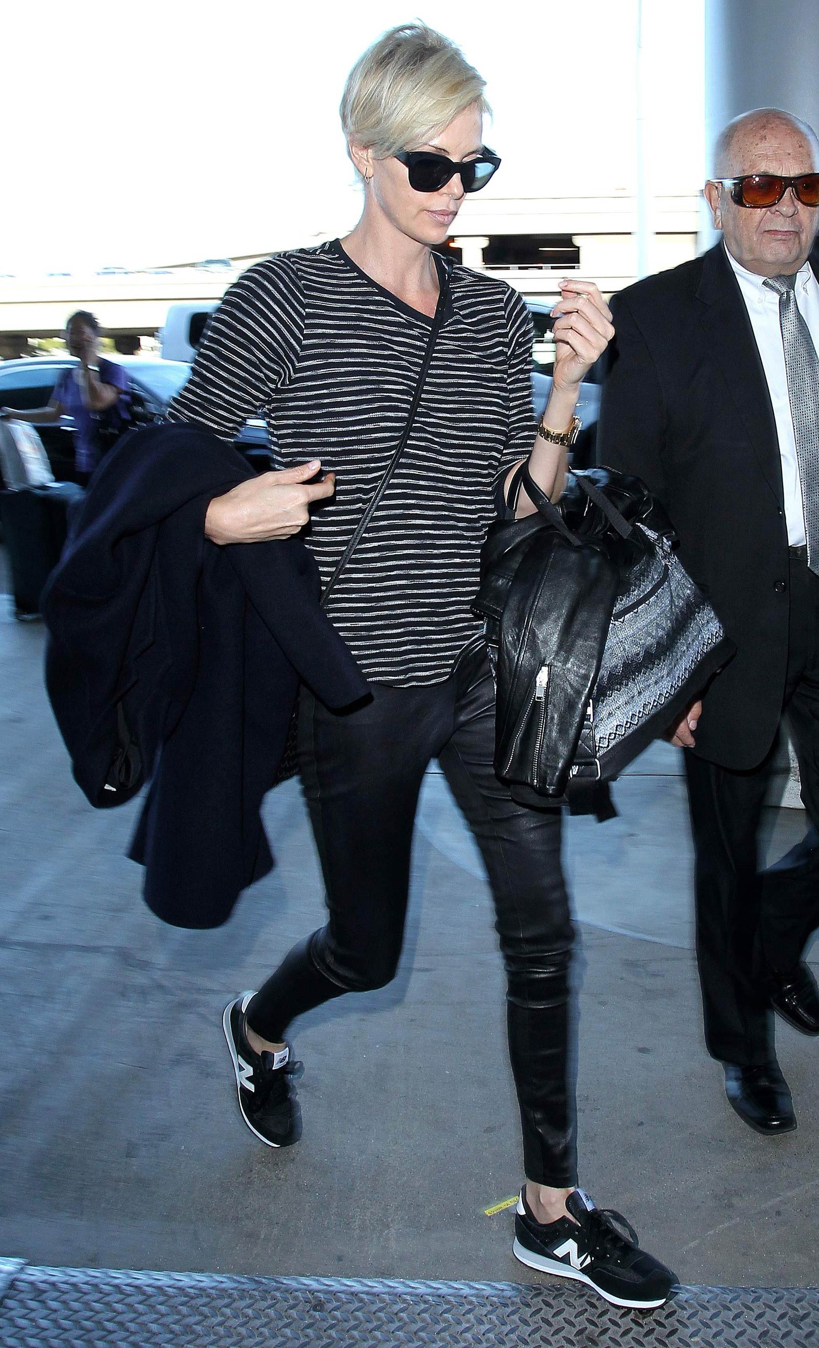 Charlize Theron arrives at LAX Airport
