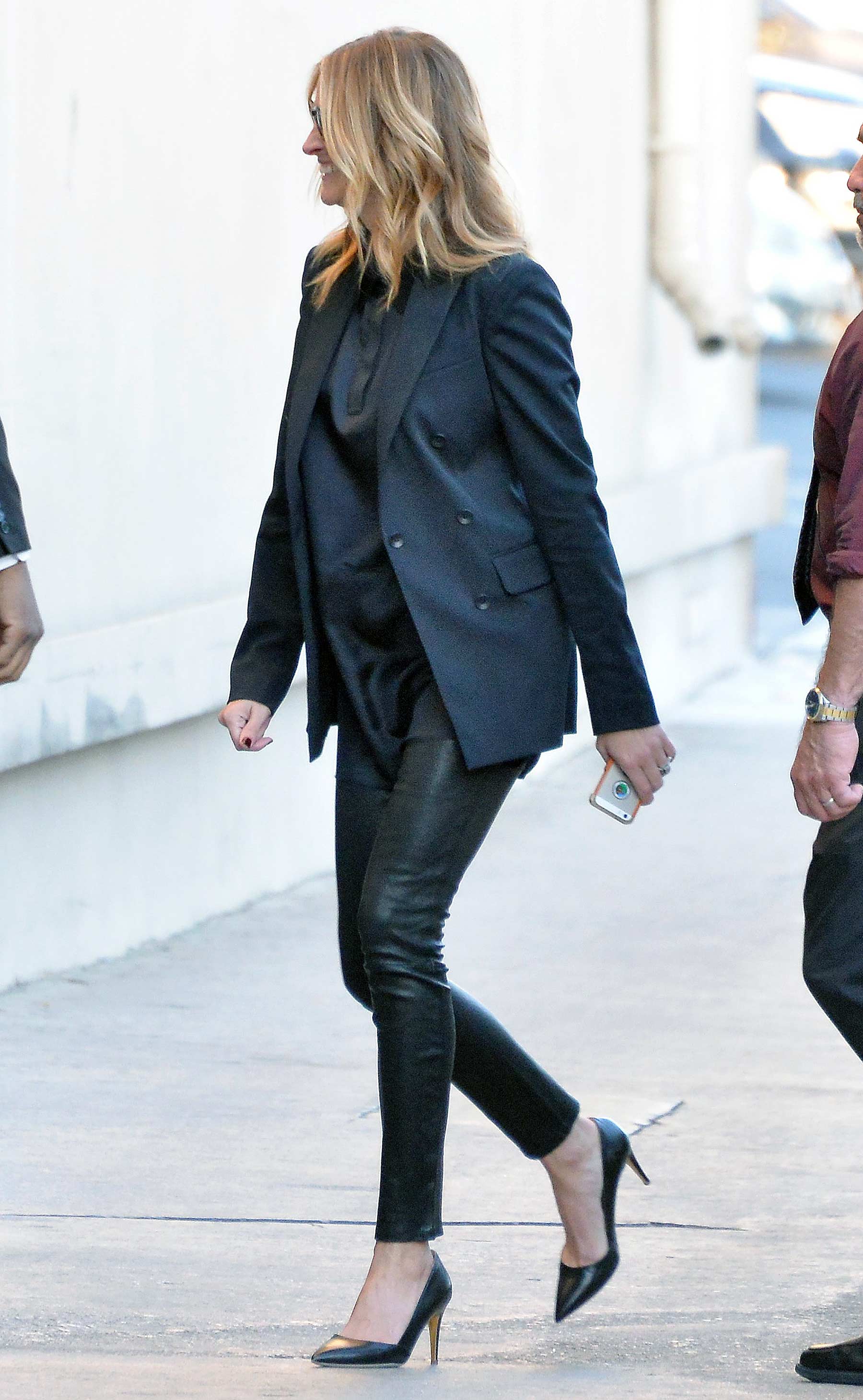 Julia Roberts is seen at Jimmy Kimmel Live