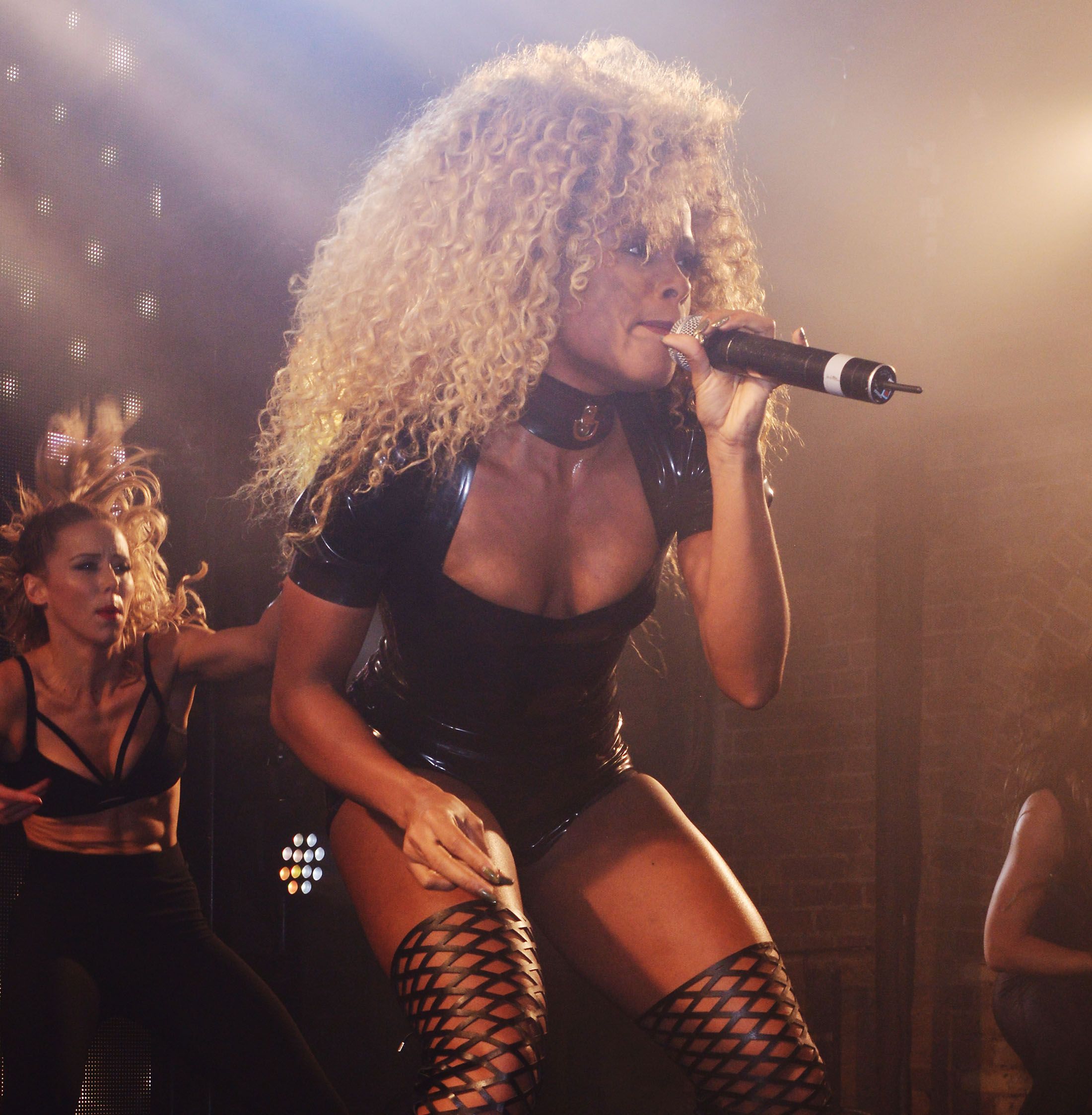 Fleur East performing at G-A-Y