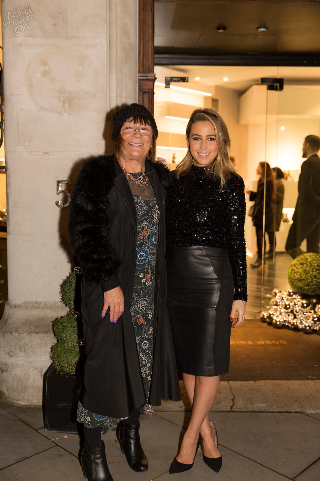 Rachel Stevens attends Christmas Lights switch-on Mount Street